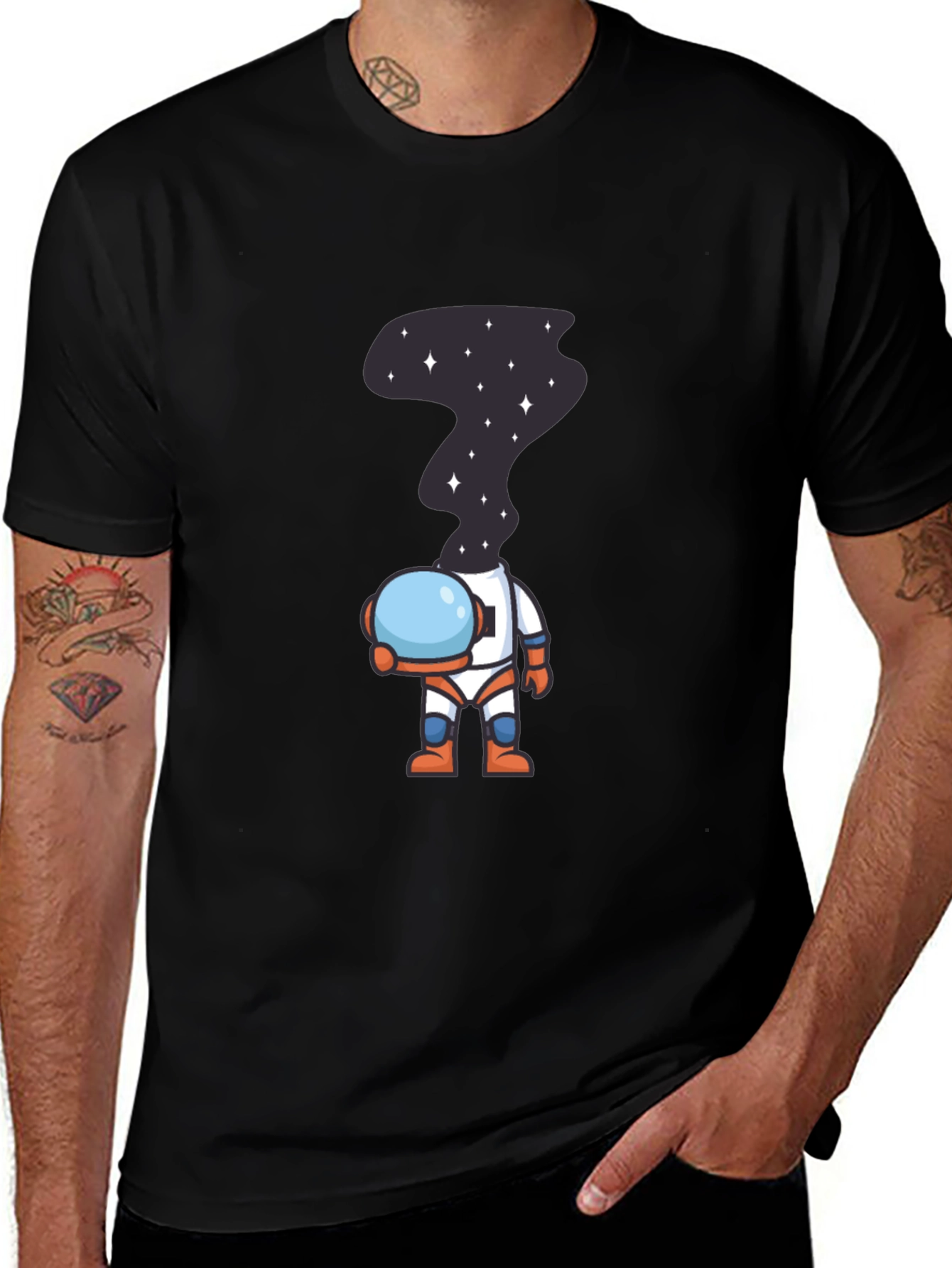 Variant 7 of Astronaut Space Head T-Shirt - Unique Graphic Tee