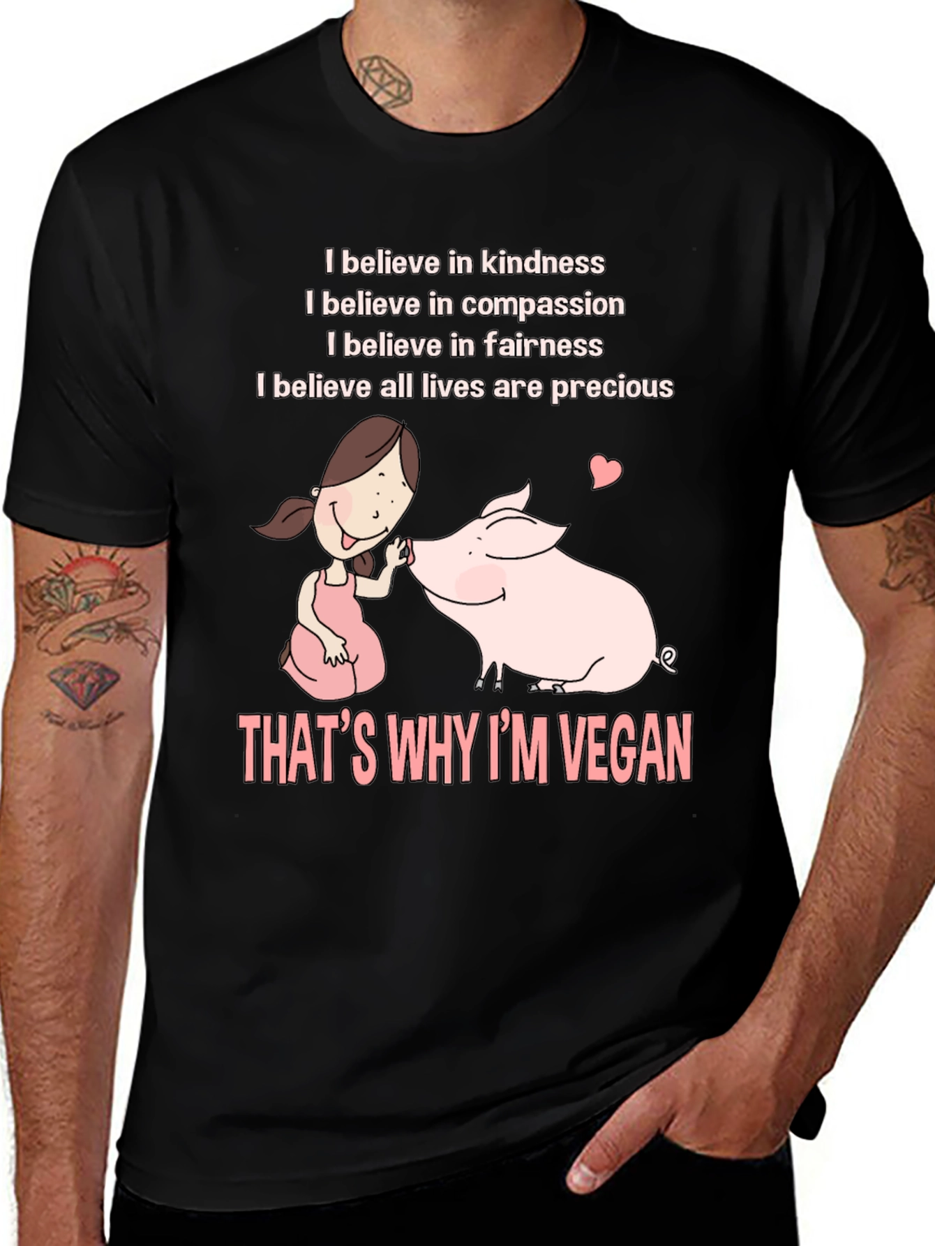 Vegan Kindness T-Shirt - Compassionate Living