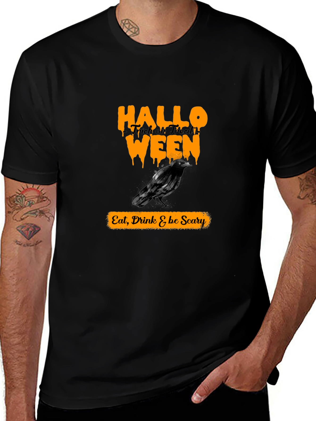 Halloween Crow T-Shirt - Eat, Drink & Be Scary