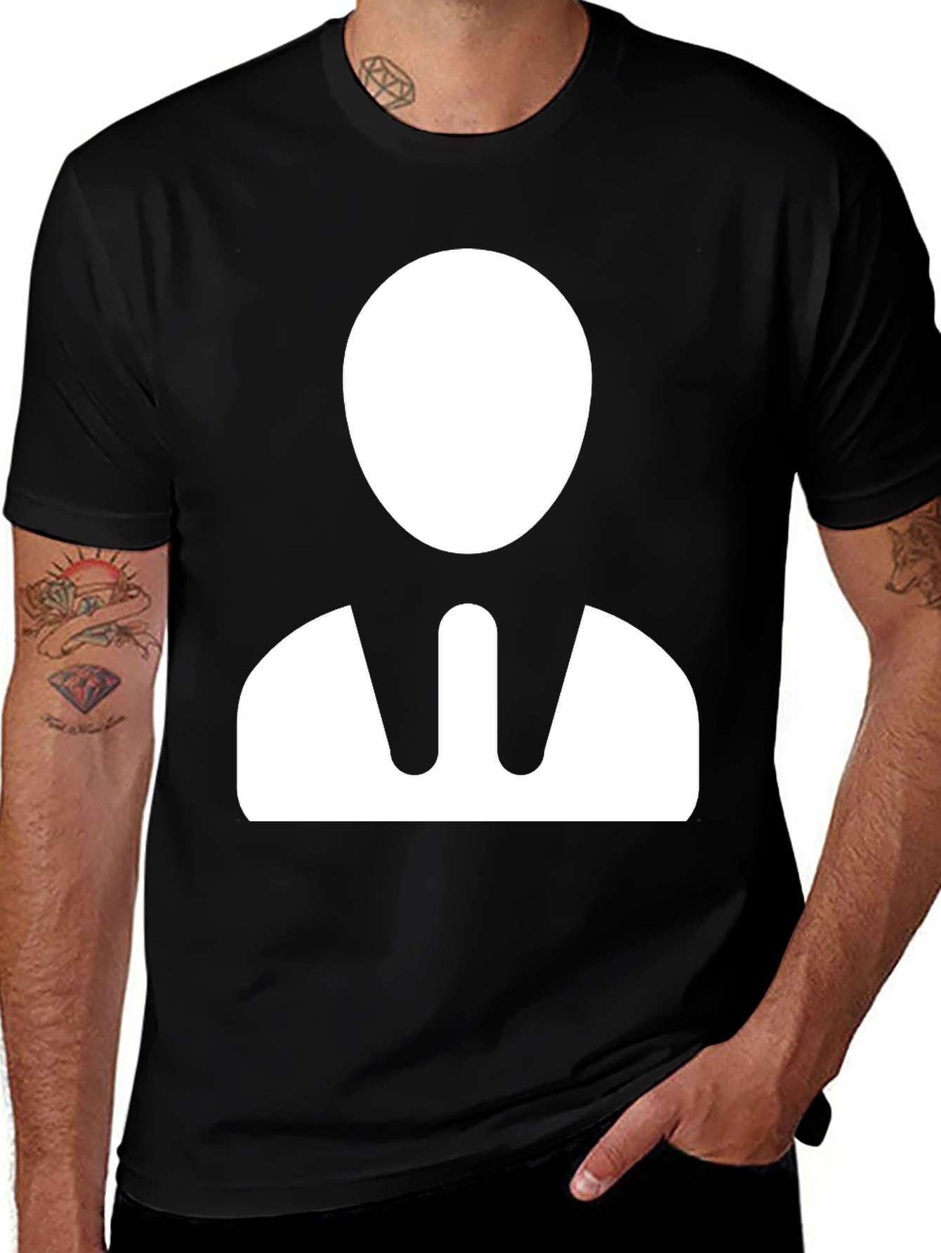 Variant 29 of Minimalist Business Man Graphic T-Shirt