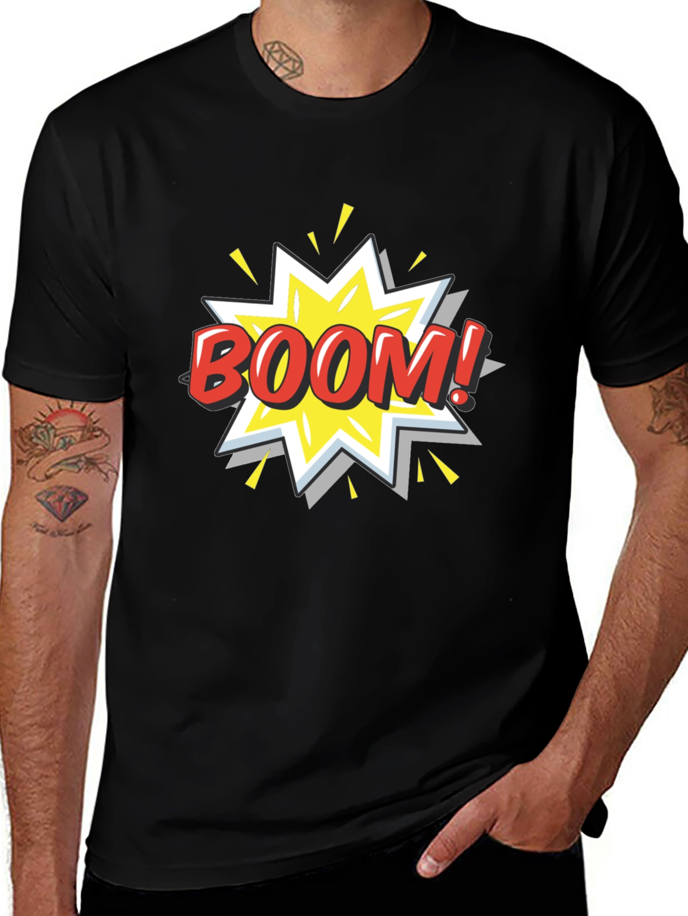 Variant 21 of Boom Graphic Black T-Shirt