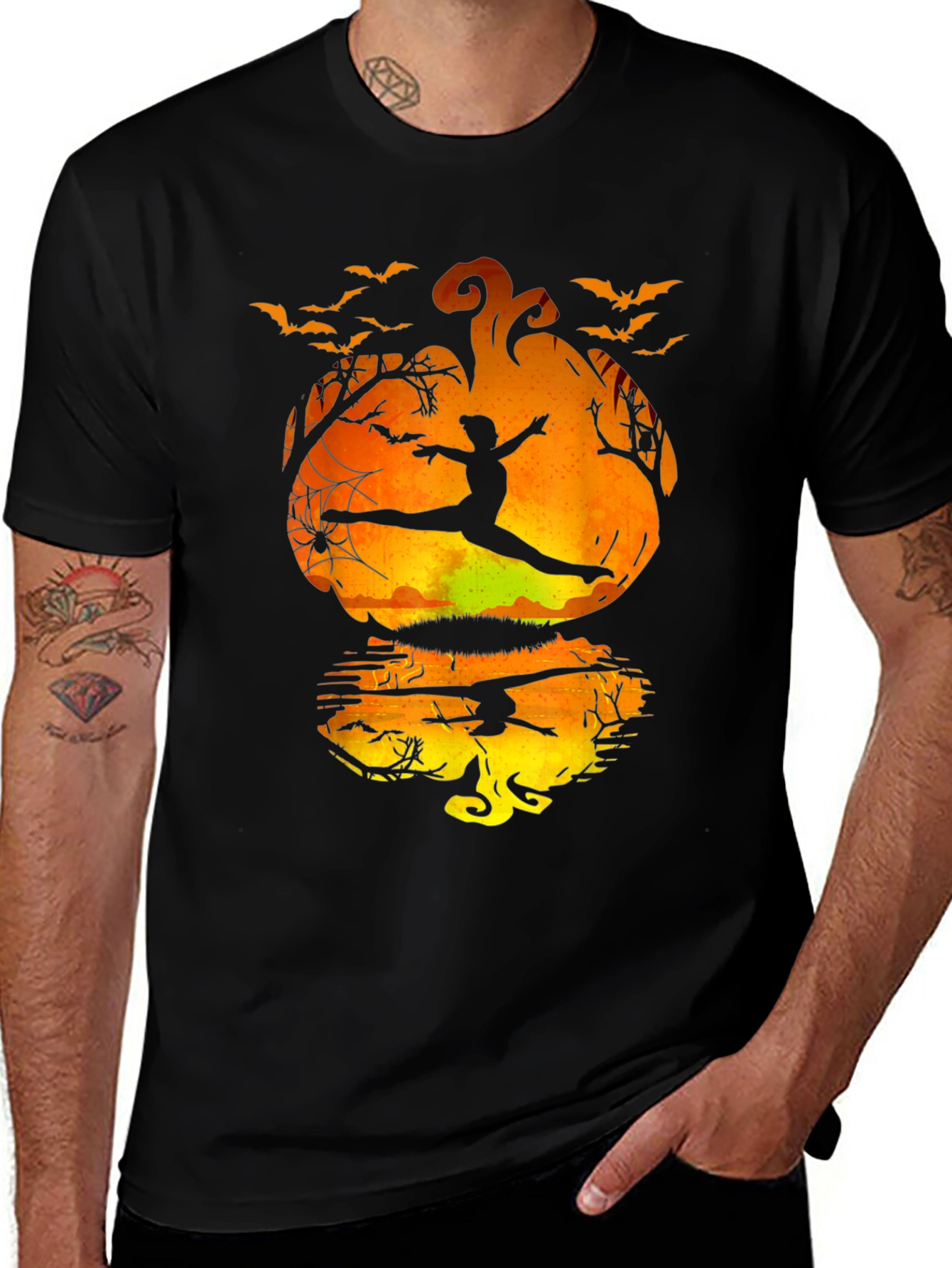 Halloween Dancer T-Shirt - Pumpkin Silhouette