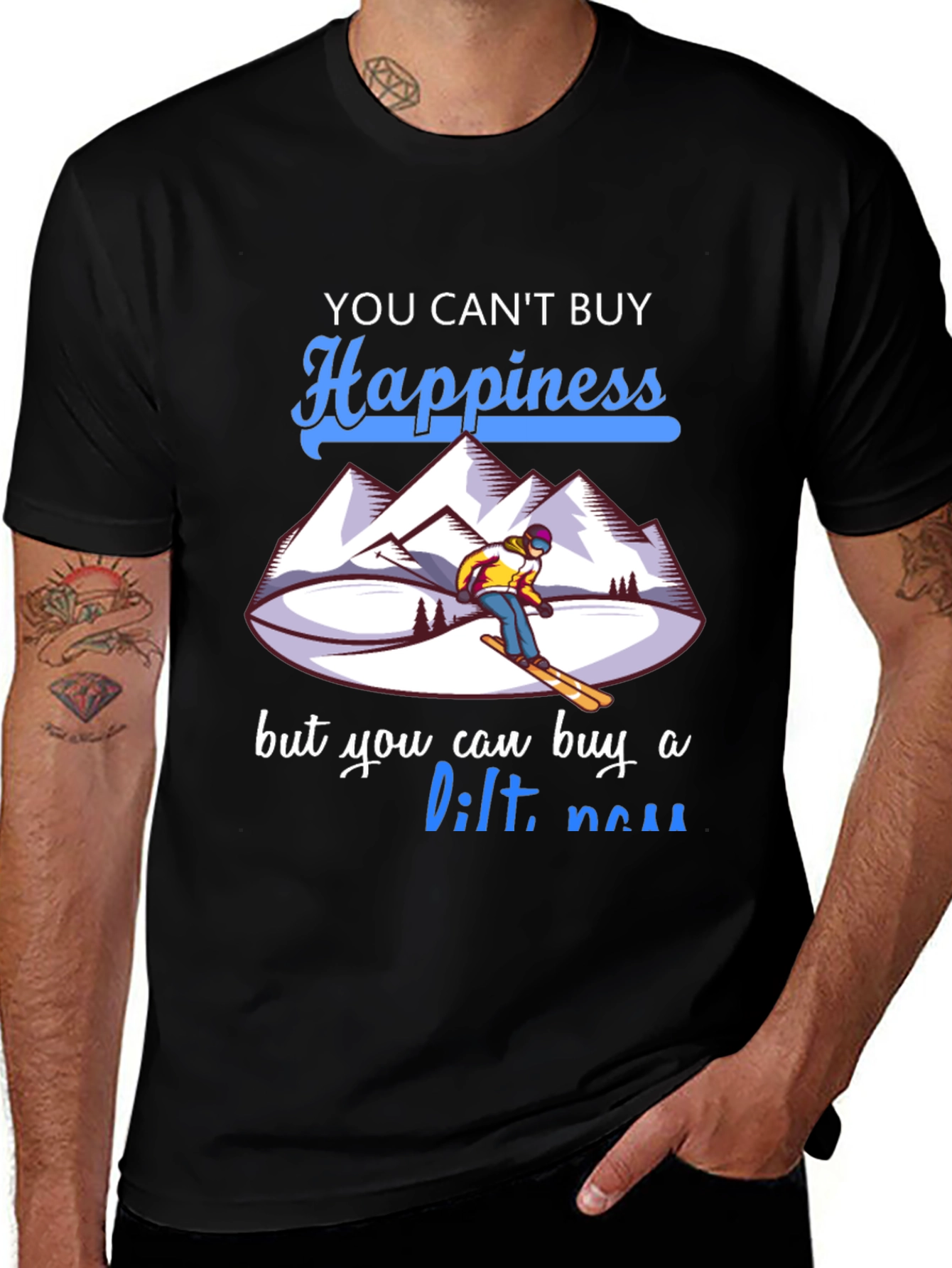 Variant 12 of Skiing Happiness T-Shirt
