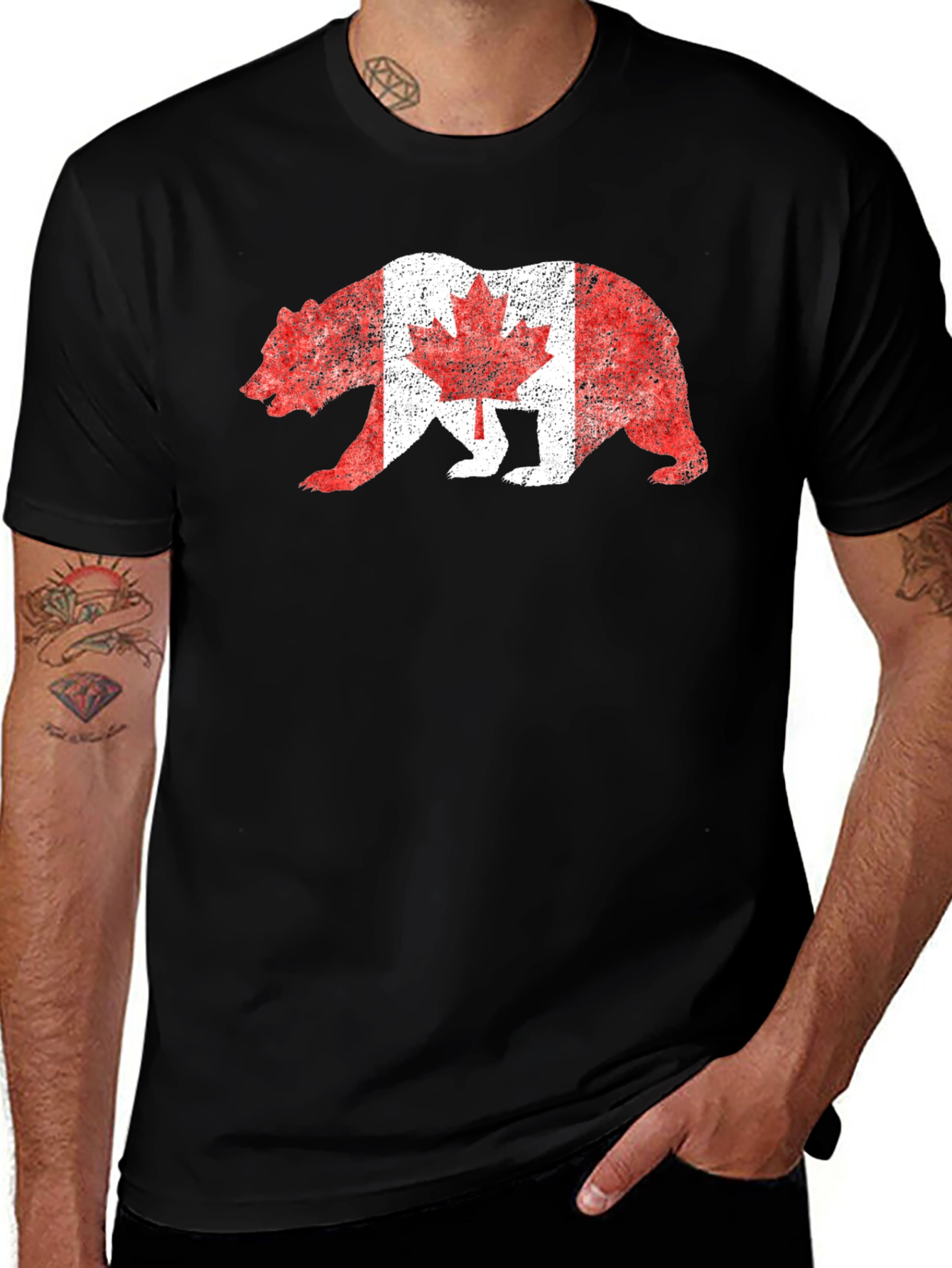 Canadian Flag Bear T-Shirt
