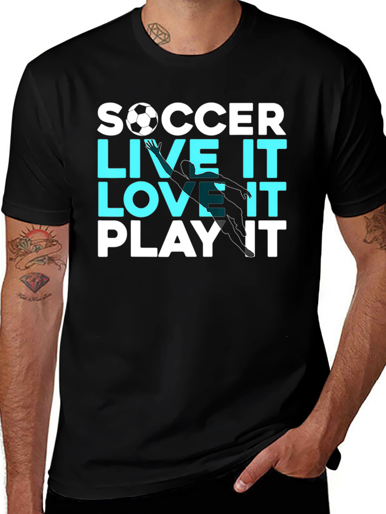 Variant 14 of Soccer Live It Love It Play It T-Shirt