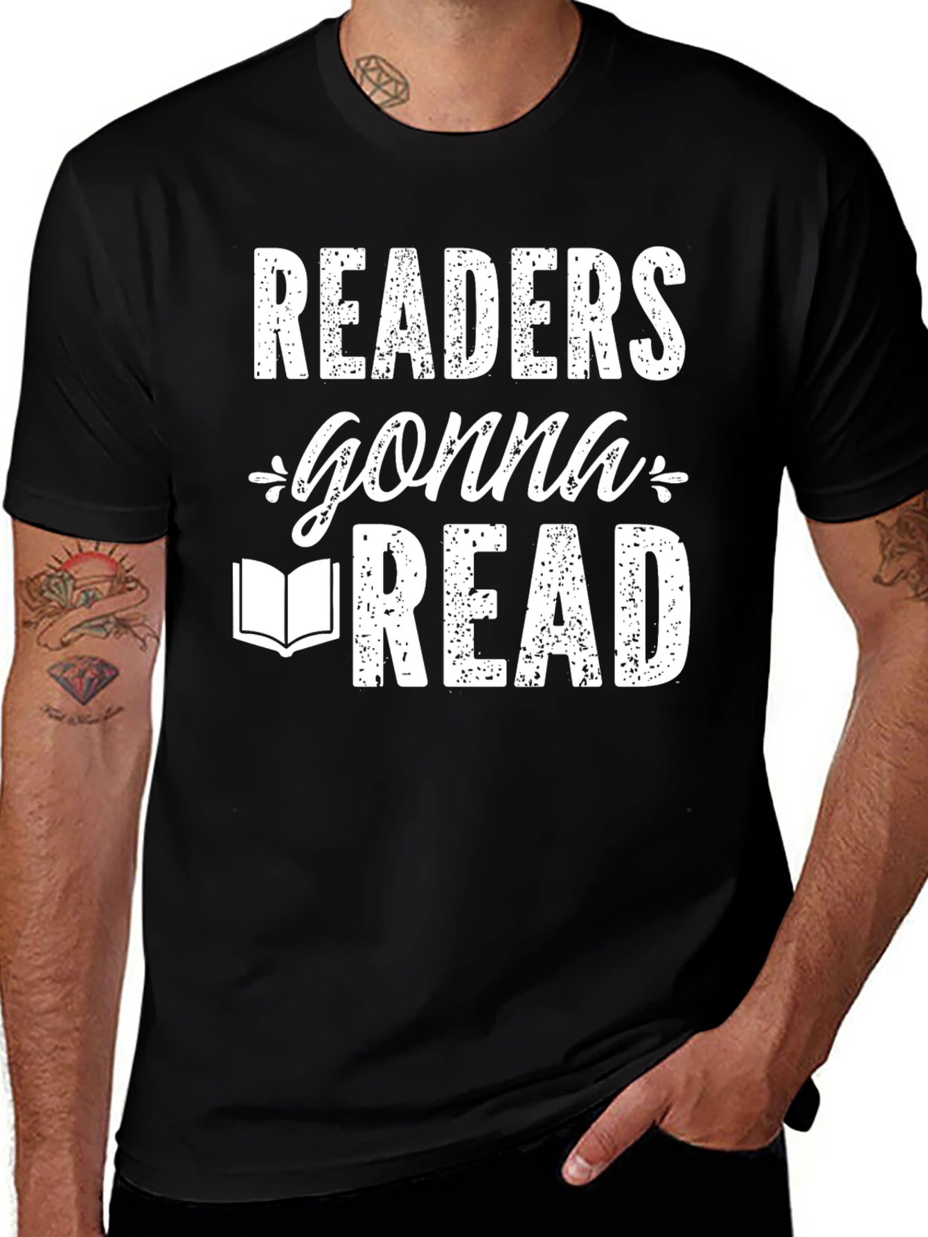 Variant 15 of Readers Gonna Read Black T-Shirt