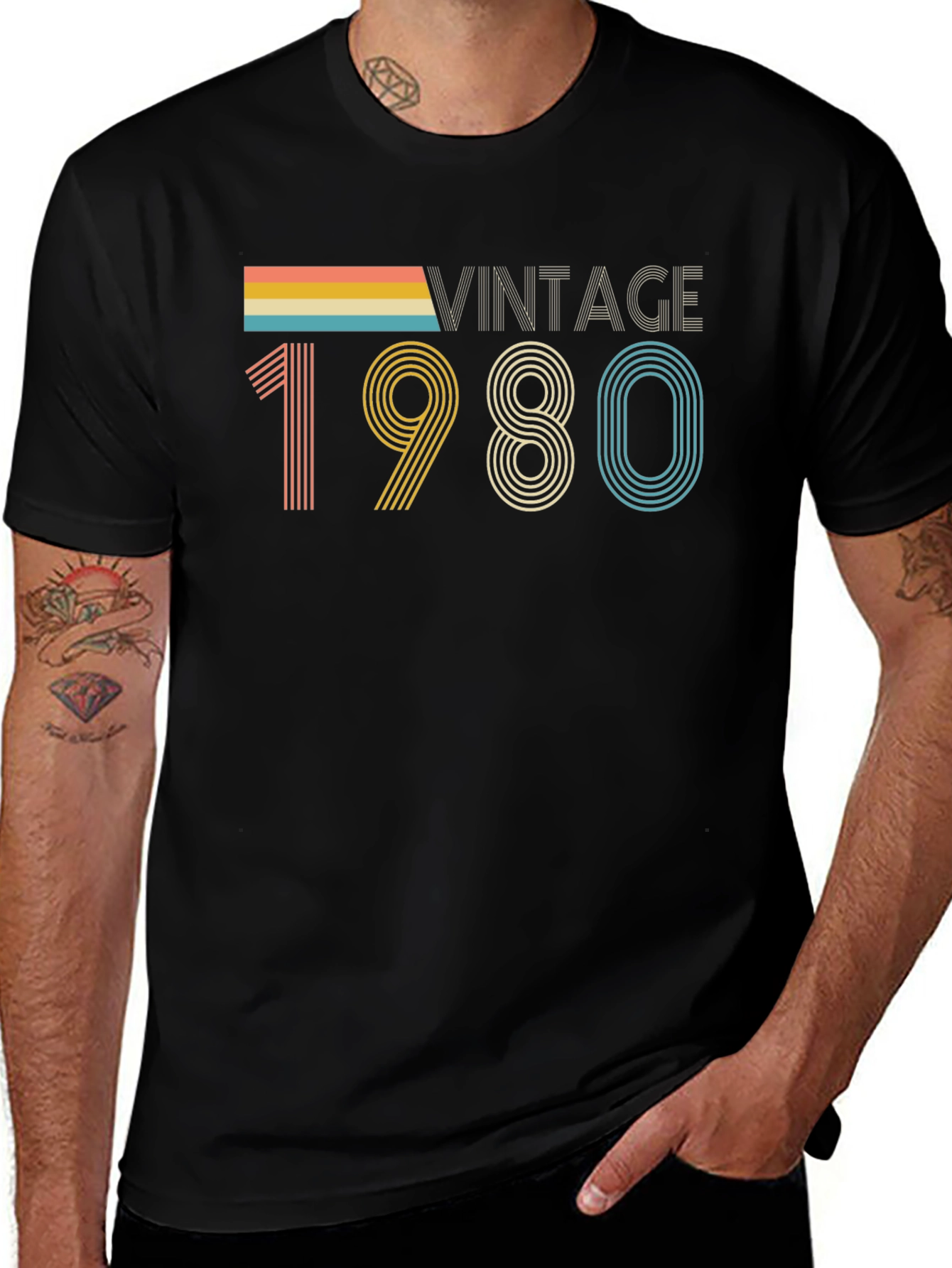 Variant 5 of Vintage 1980 Graphic Tee - Retro Style