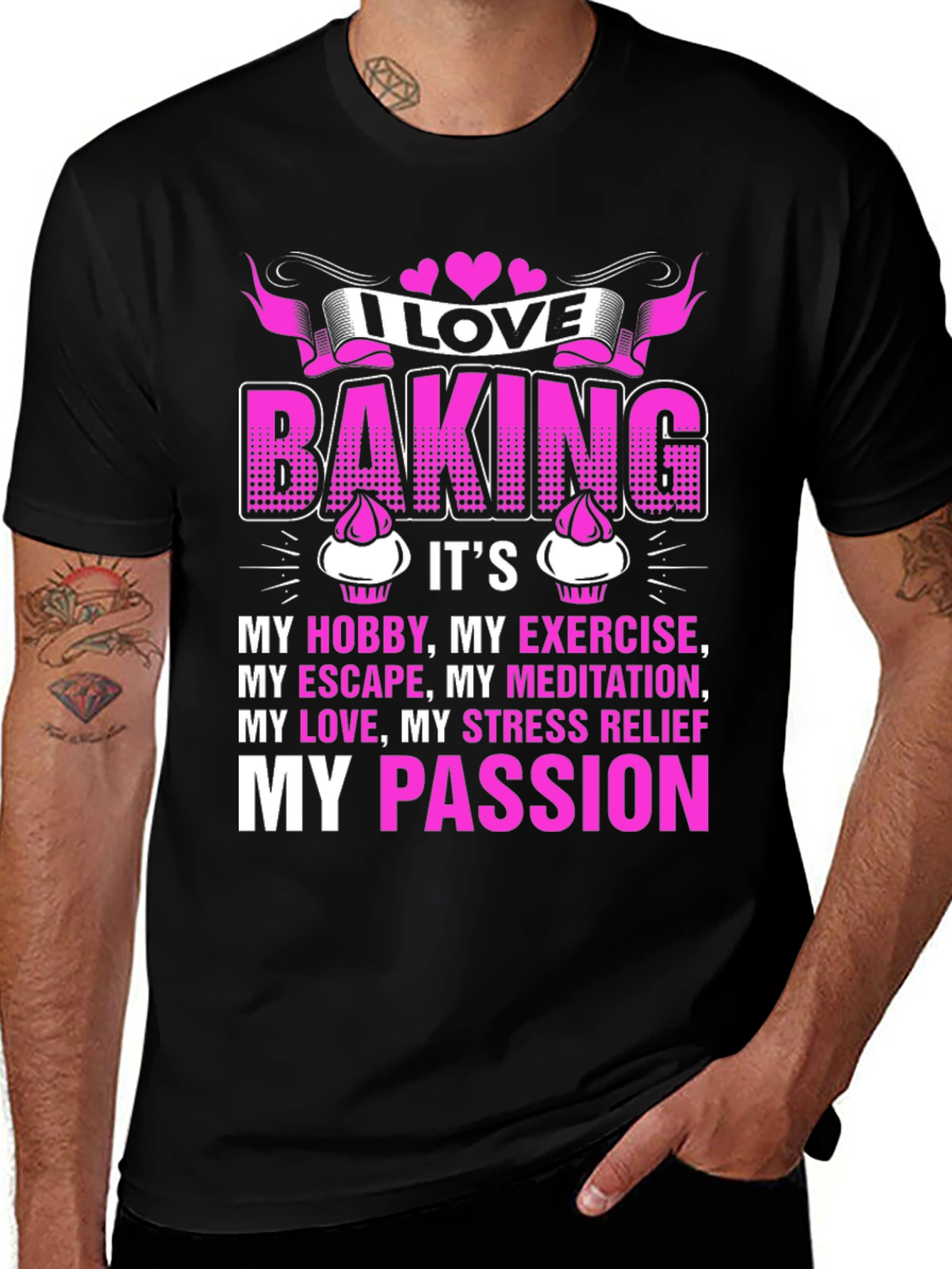 Variant 27 of I Love Baking T-Shirt - Passionate Hobby