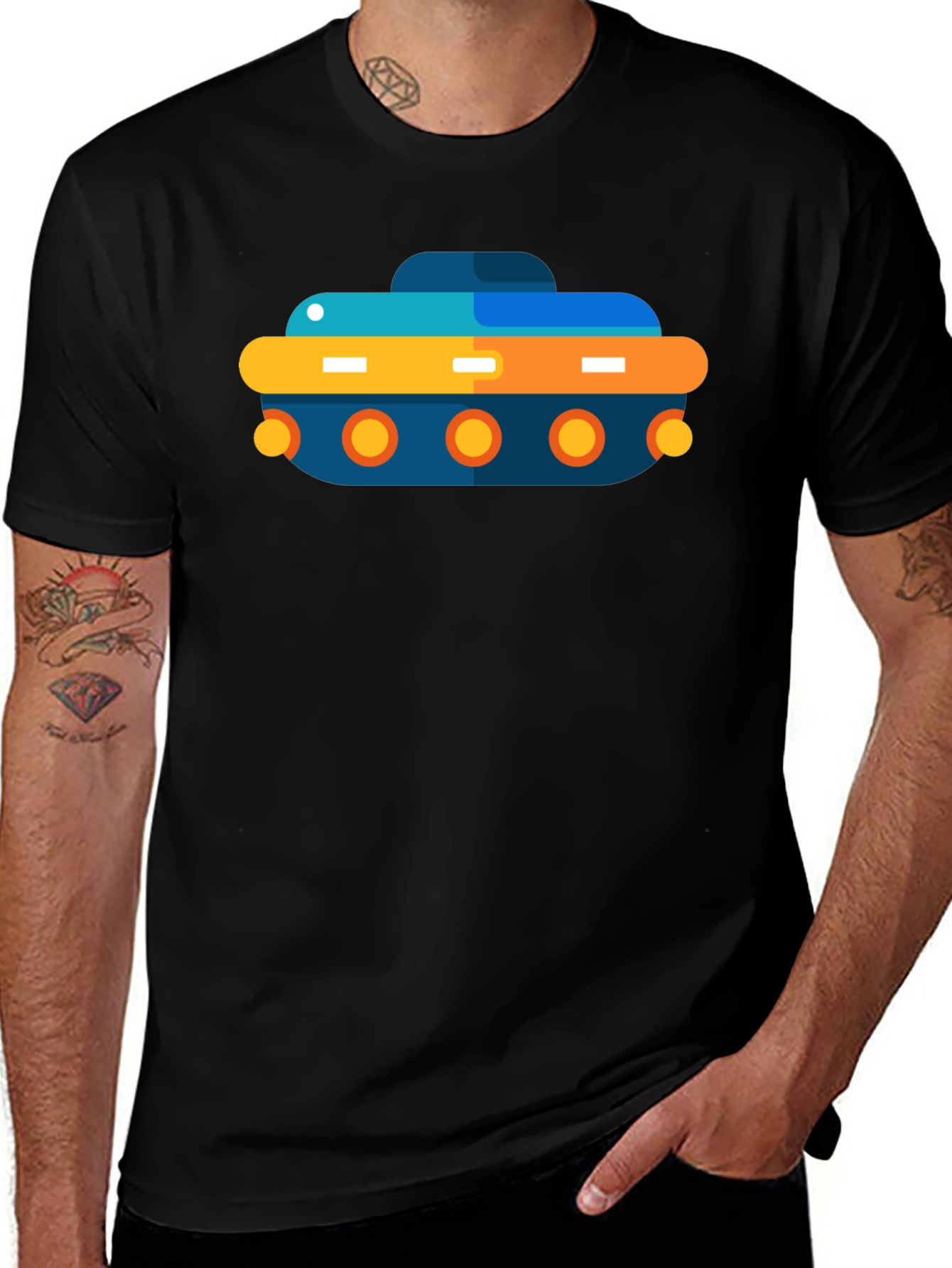 Variant 23 of Funky Submarine Graphic T-Shirt