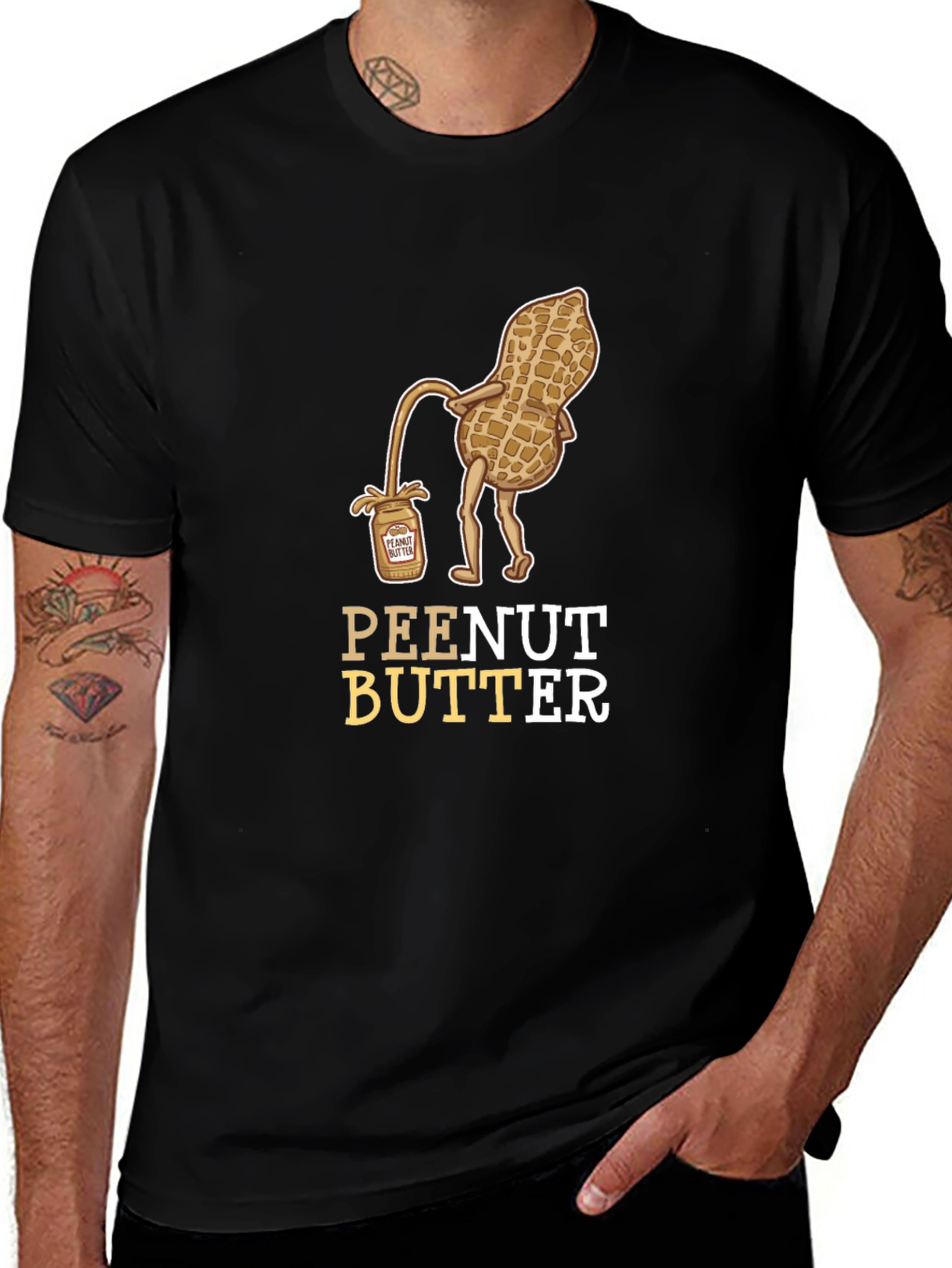 Variant 22 of Peanut Butter Humor Graphic Tee Shirt