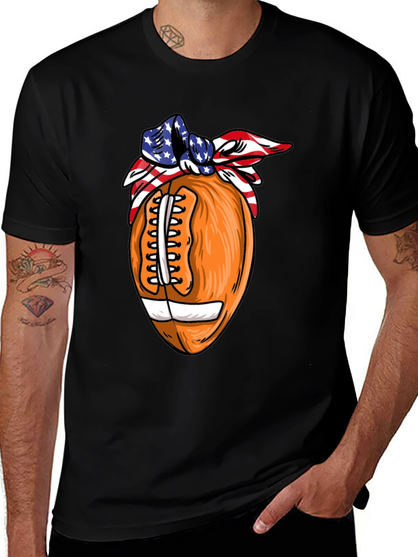 Variant 21 of Football USA Bandana T-Shirt