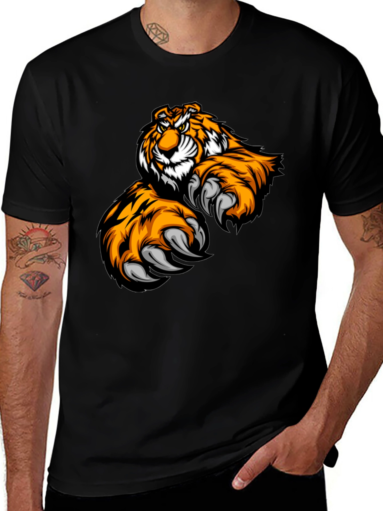 Variant 25 of Tiger Graphic Tee - Fierce Style