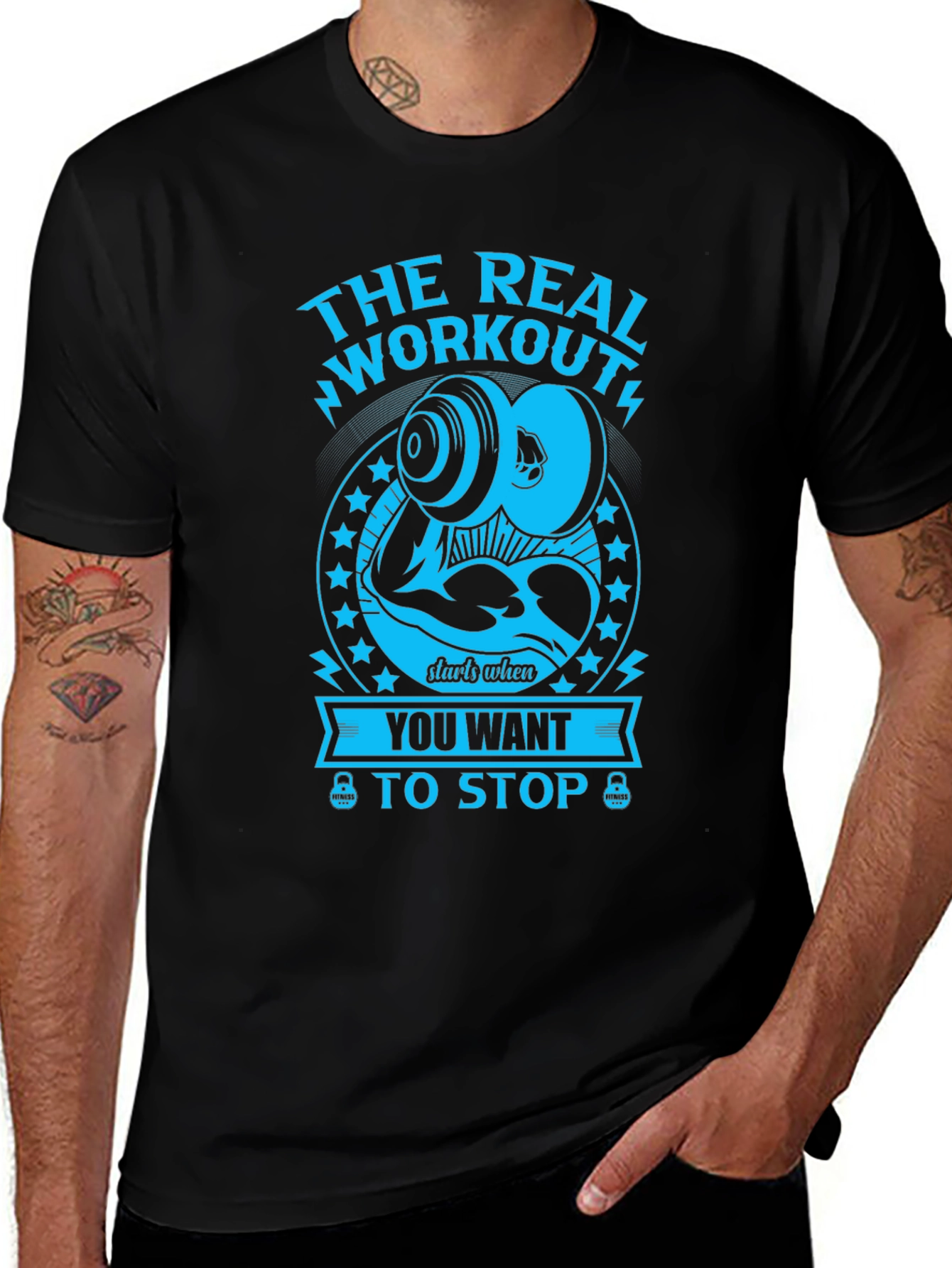 Workout Motivation T-Shirt - Gym Fitness Apparel