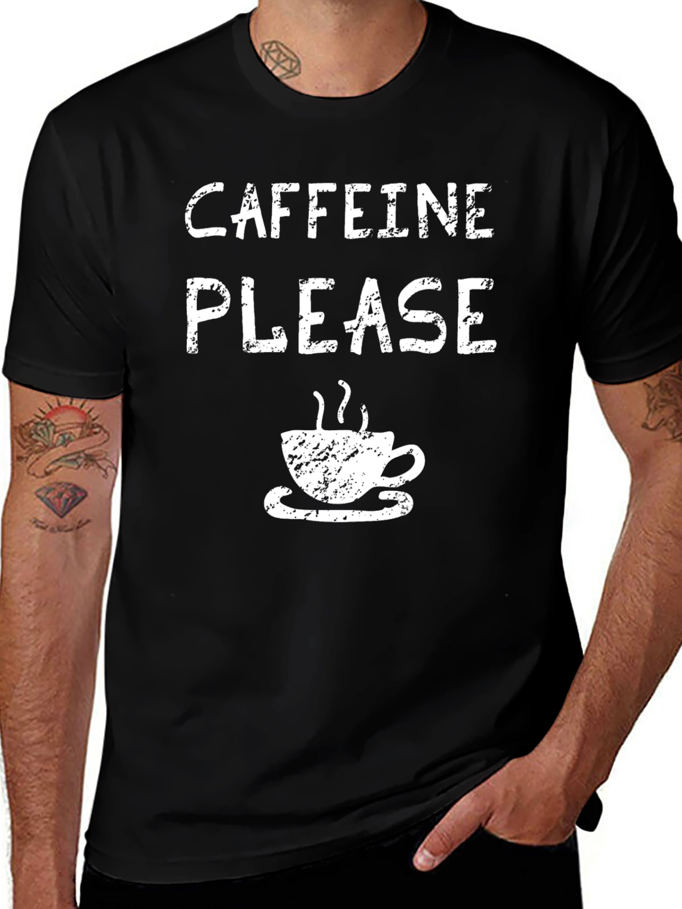 Variant 19 of Caffeine Please T-Shirt - Coffee Lover Tee