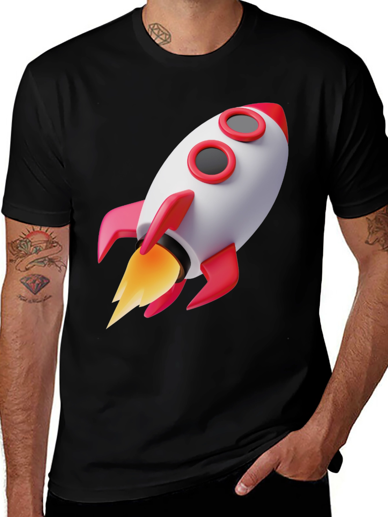 Variant 5 of Rocket Graphic Tee - Blast Off in Style!