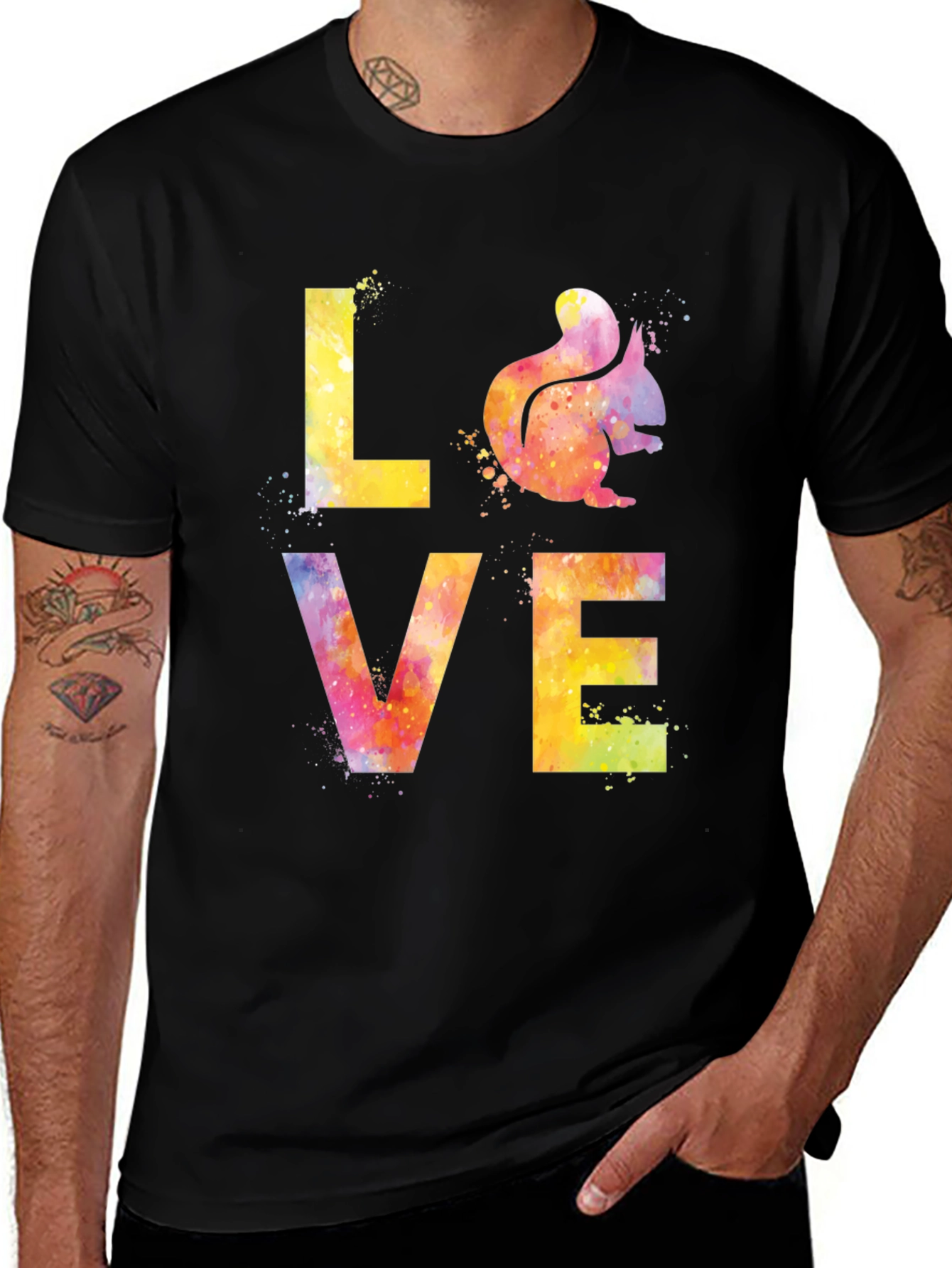 Variant 13 of Love Squirrel Graphic T-Shirt