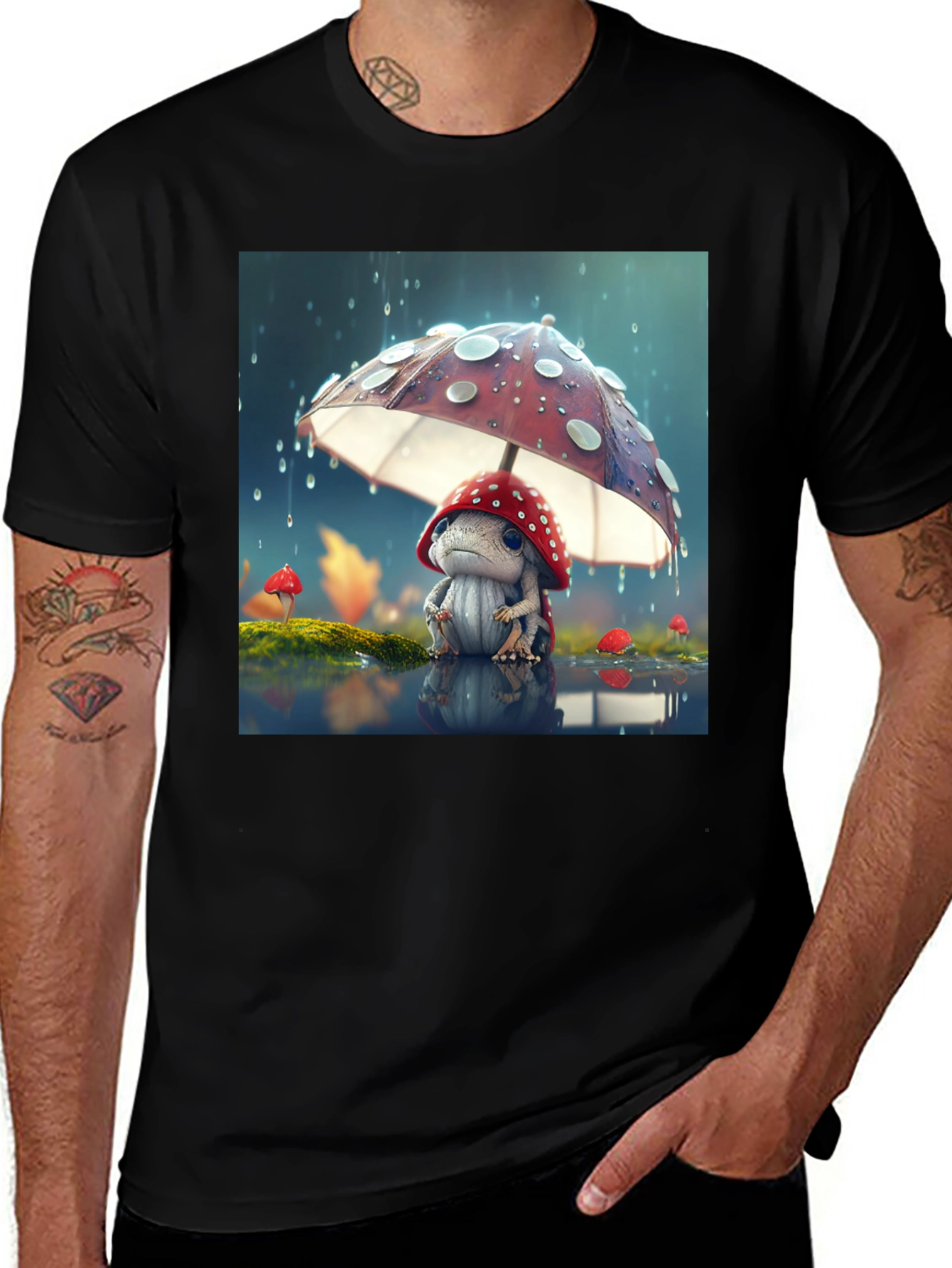 Variant 30 of Mushroom Buddy Graphic T-Shirt