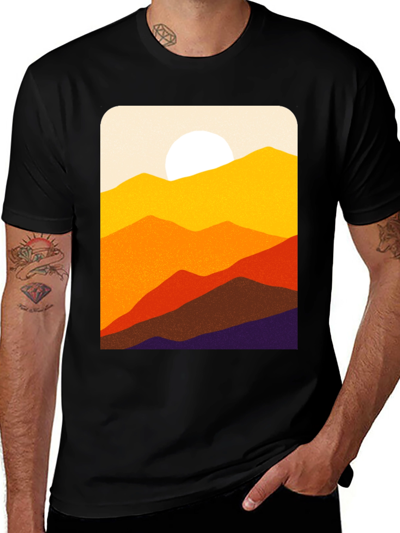 Variant 9 of Sunset Mountain Graphic Tee