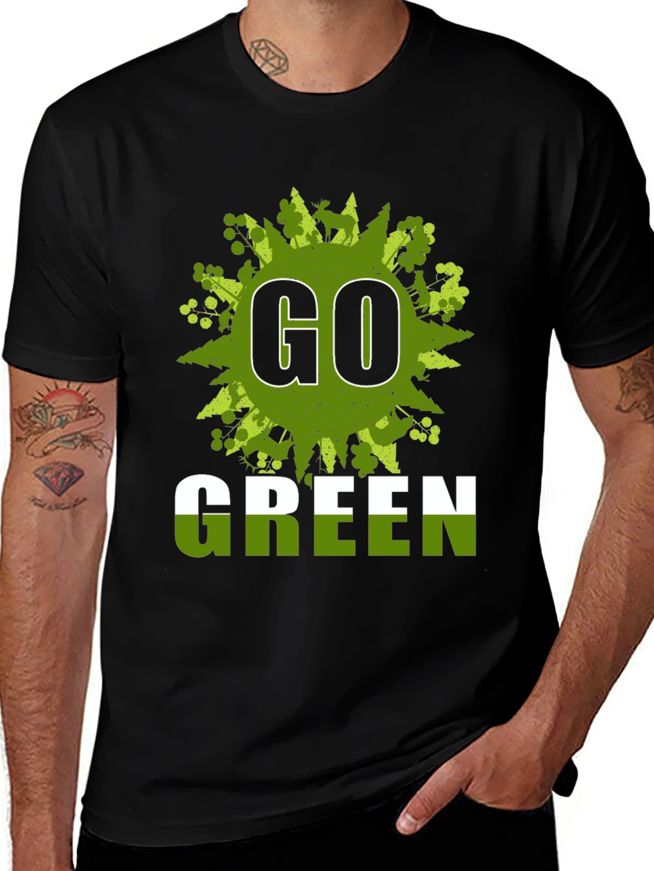 Go Green T-Shirt - Eco-Friendly Design