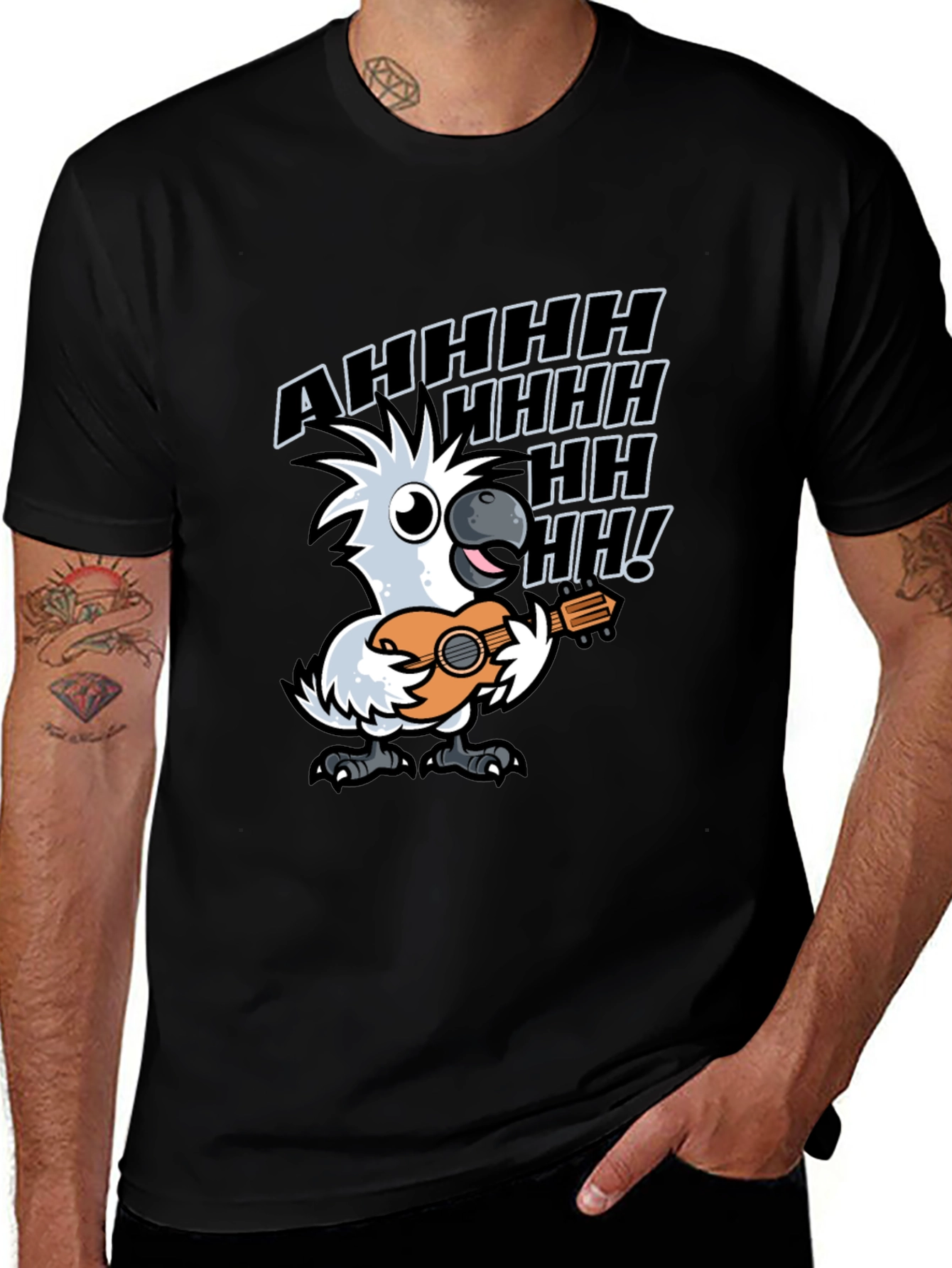 Variant 10 of Funny Parrot Ukulele T-Shirt
