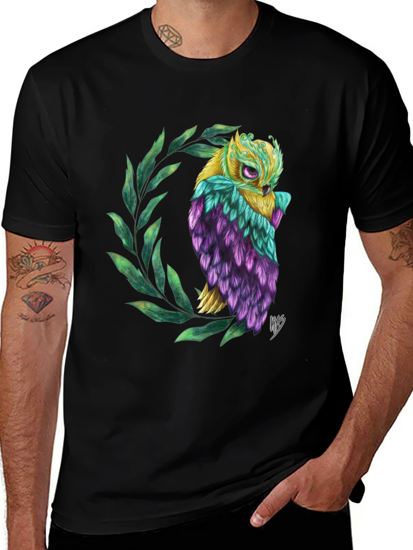 Variant 21 of Mystical Owl Graphic Tee
