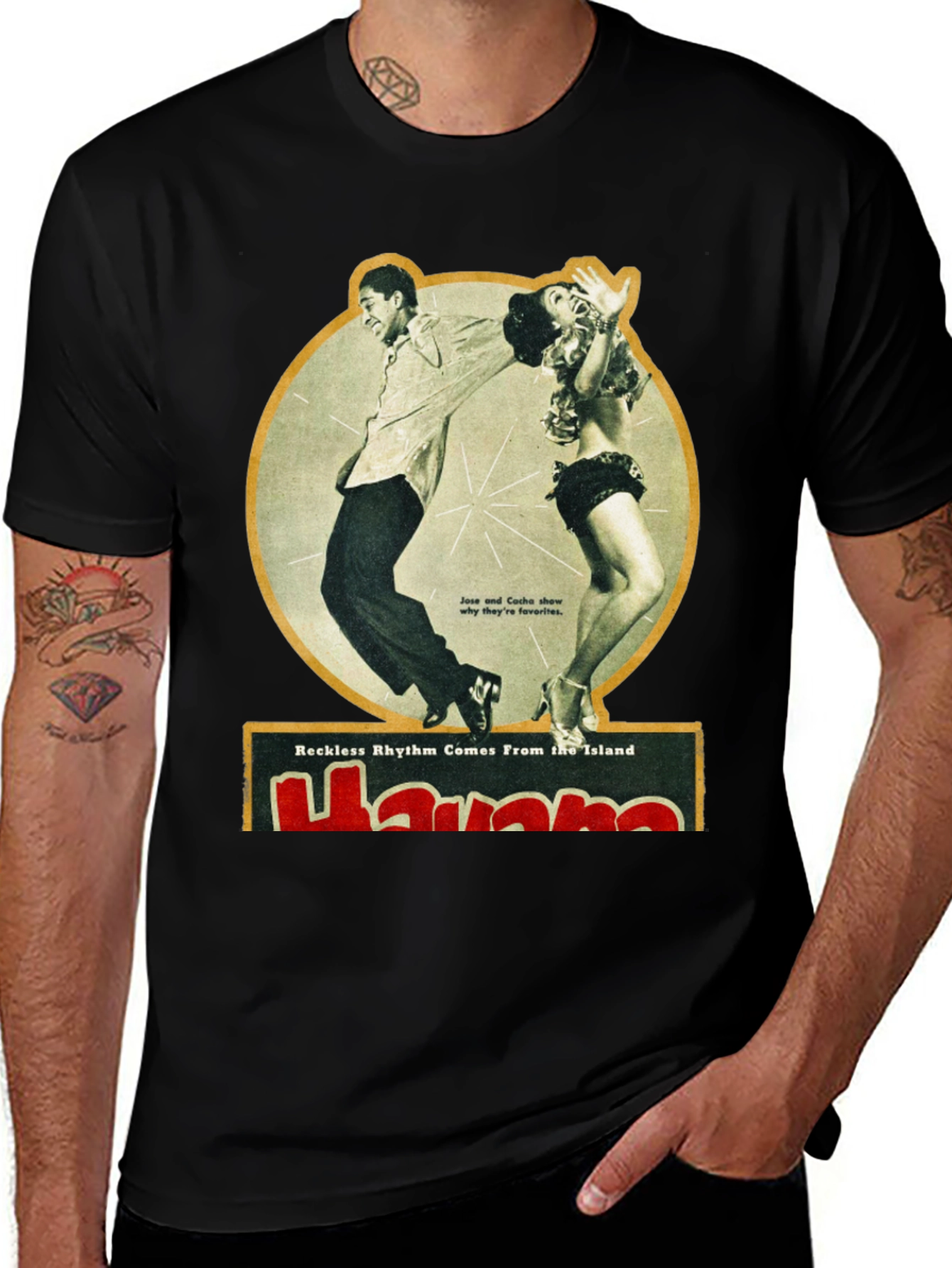 Variant 9 of Havana Rhythm Graphic T-Shirt