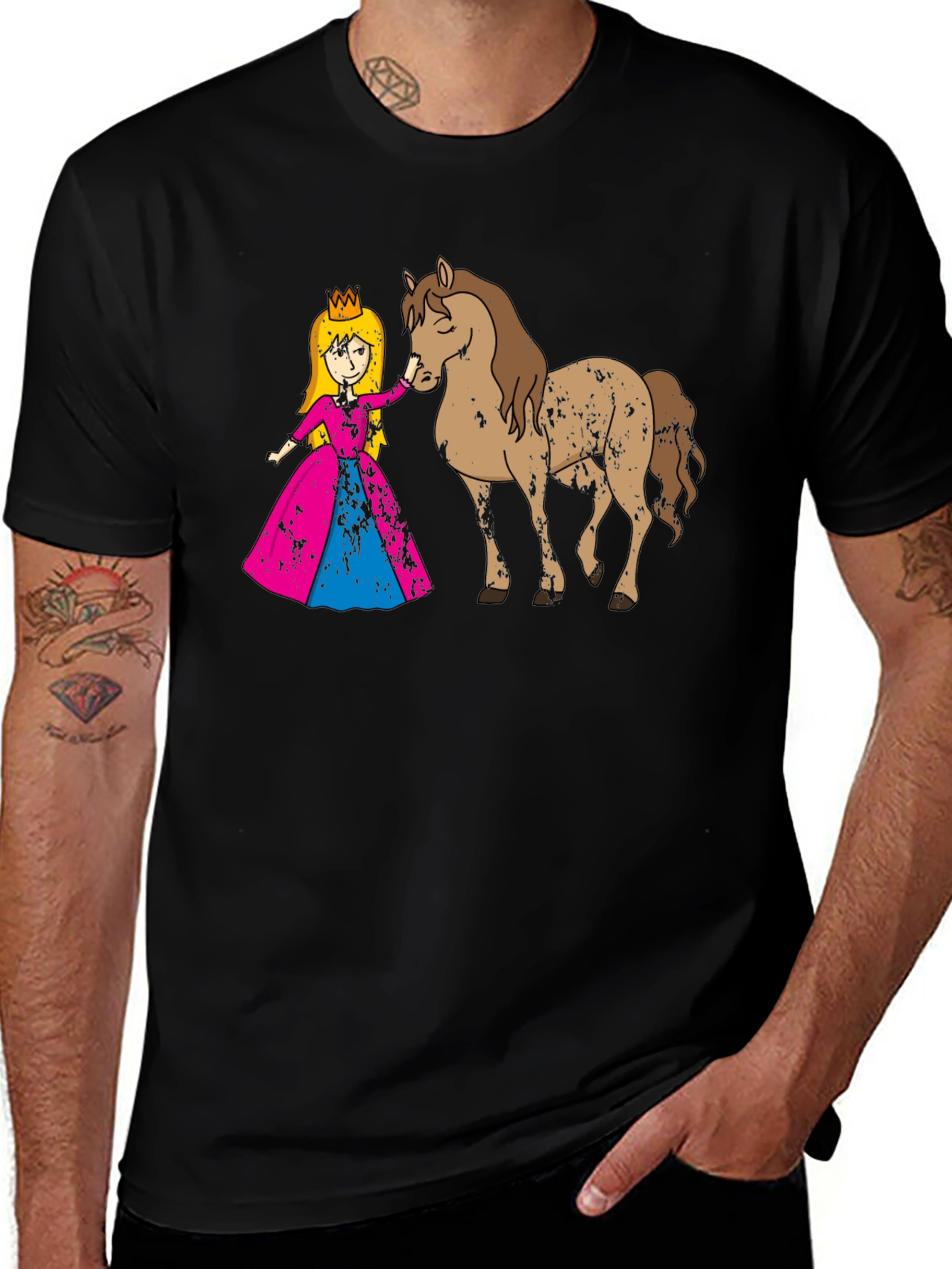 Variant 23 of Princess and Horse T-Shirt