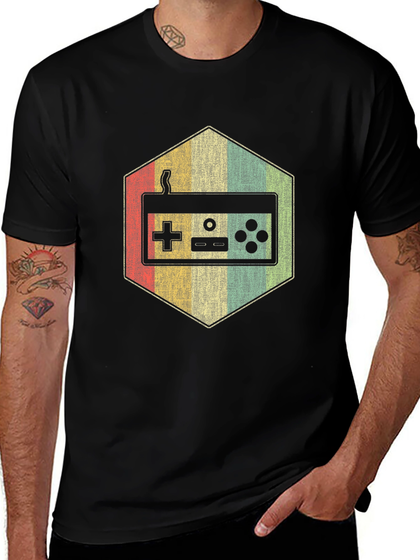 Variant 22 of Retro Gaming Controller Graphic Tee - Classic Gamer Shirt