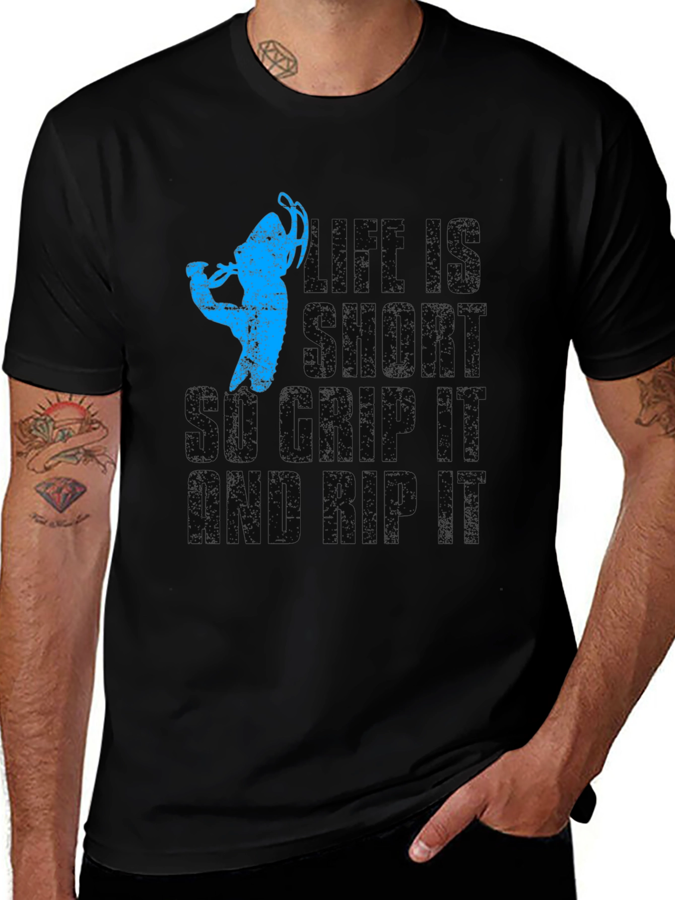 Variant 8 of Life Is Short Grip and Rip It T-Shirt