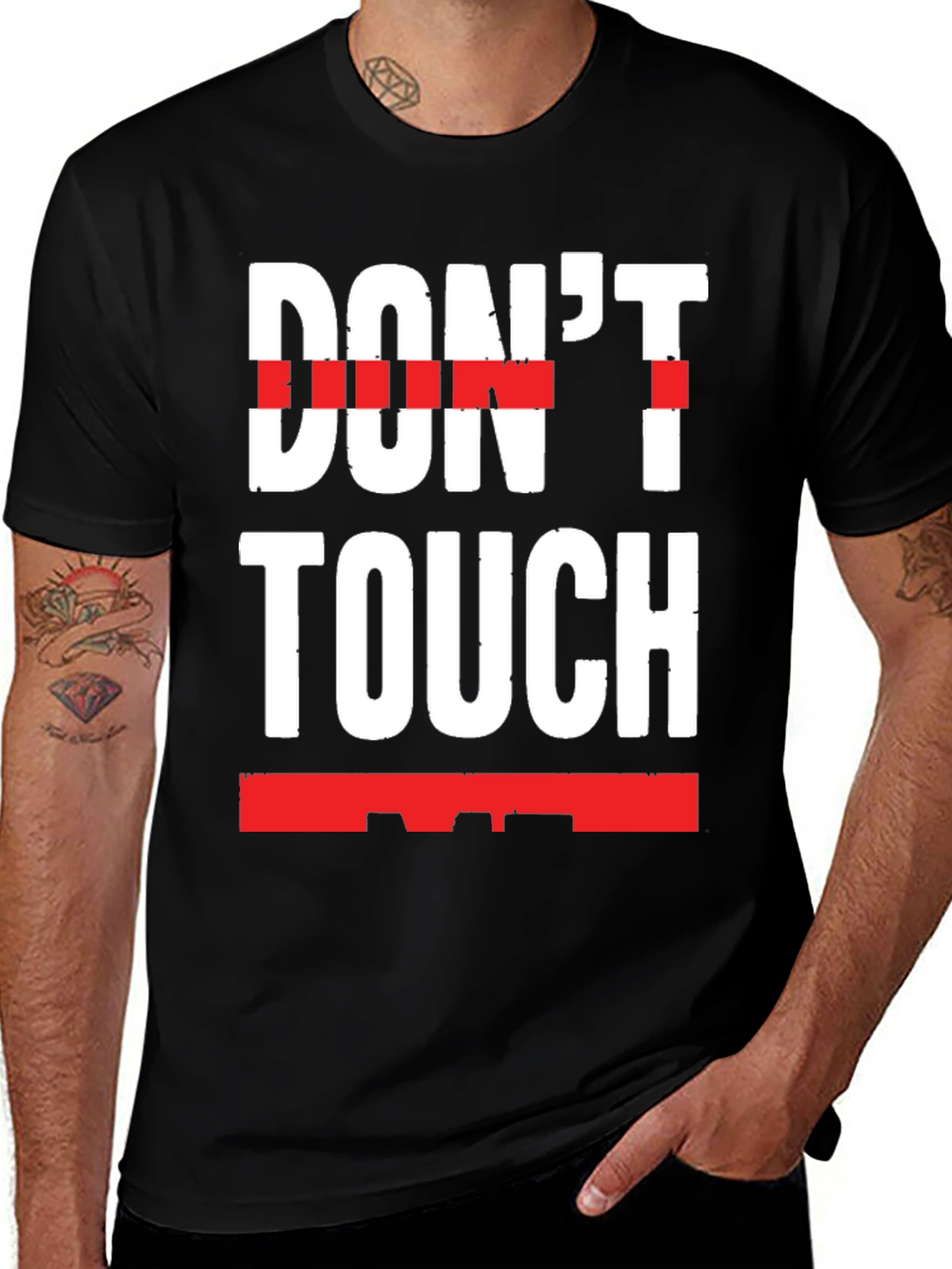 Variant 29 of Don't Touch Graphic Print T-Shirt - Bold Statement Tee