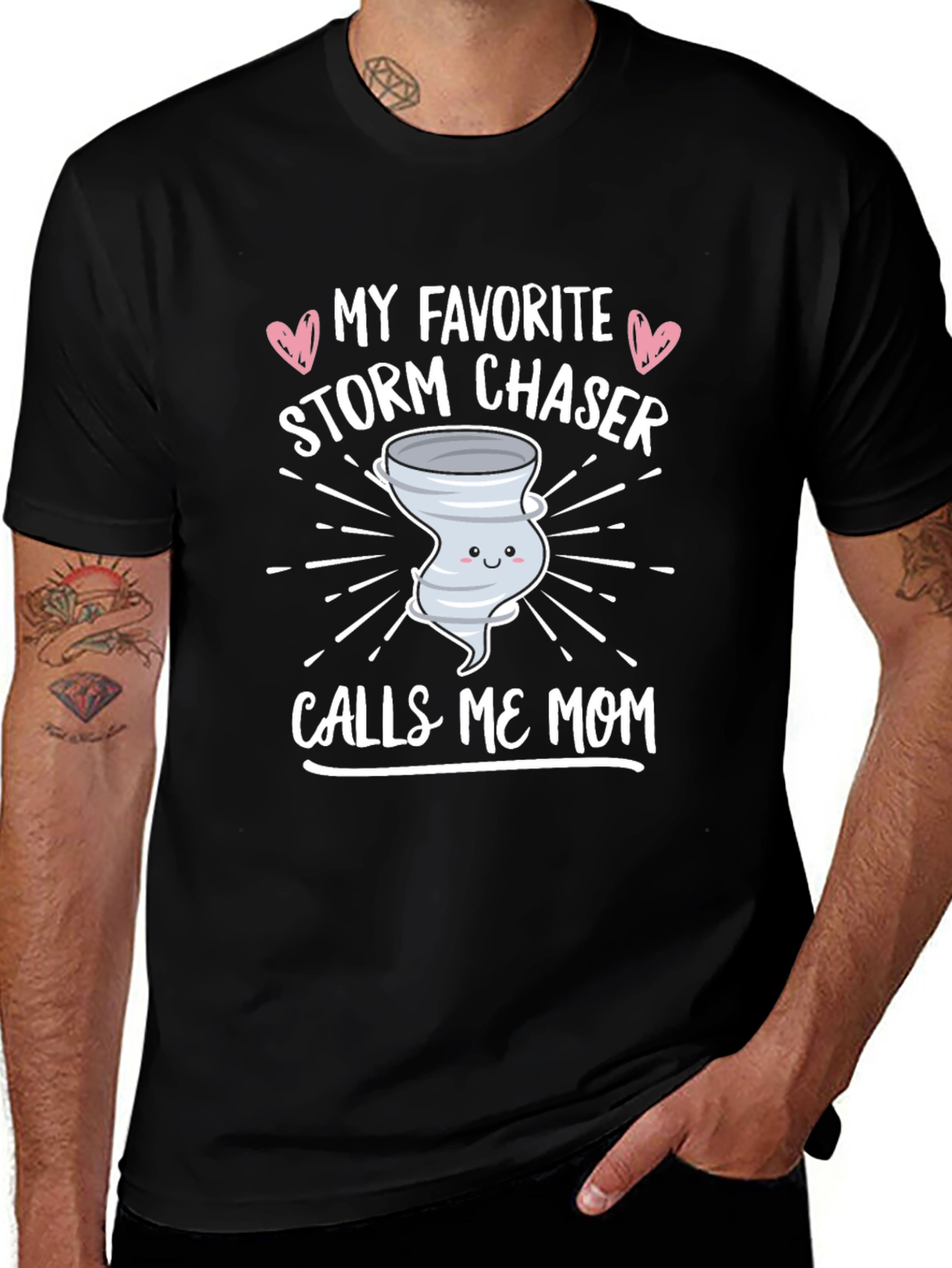 Variant 27 of Storm Chaser Mom Graphic Tee - Perfect Gift!