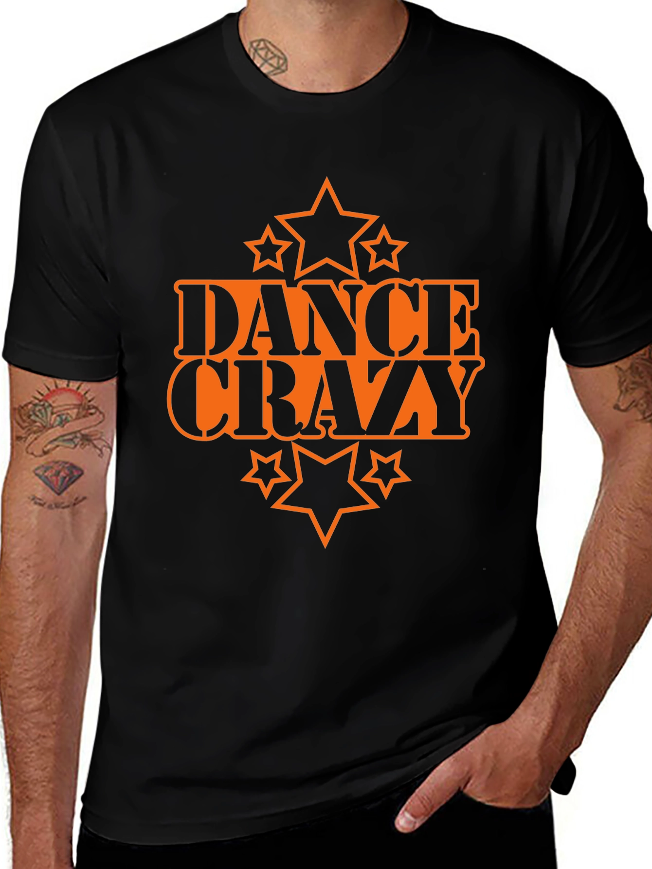 Variant 21 of Dance Crazy Black Graphic Tee