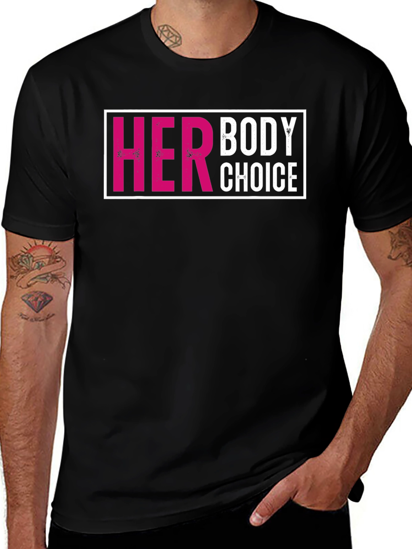Variant 25 of Her Body Choice T-Shirt - Pro Choice Tee