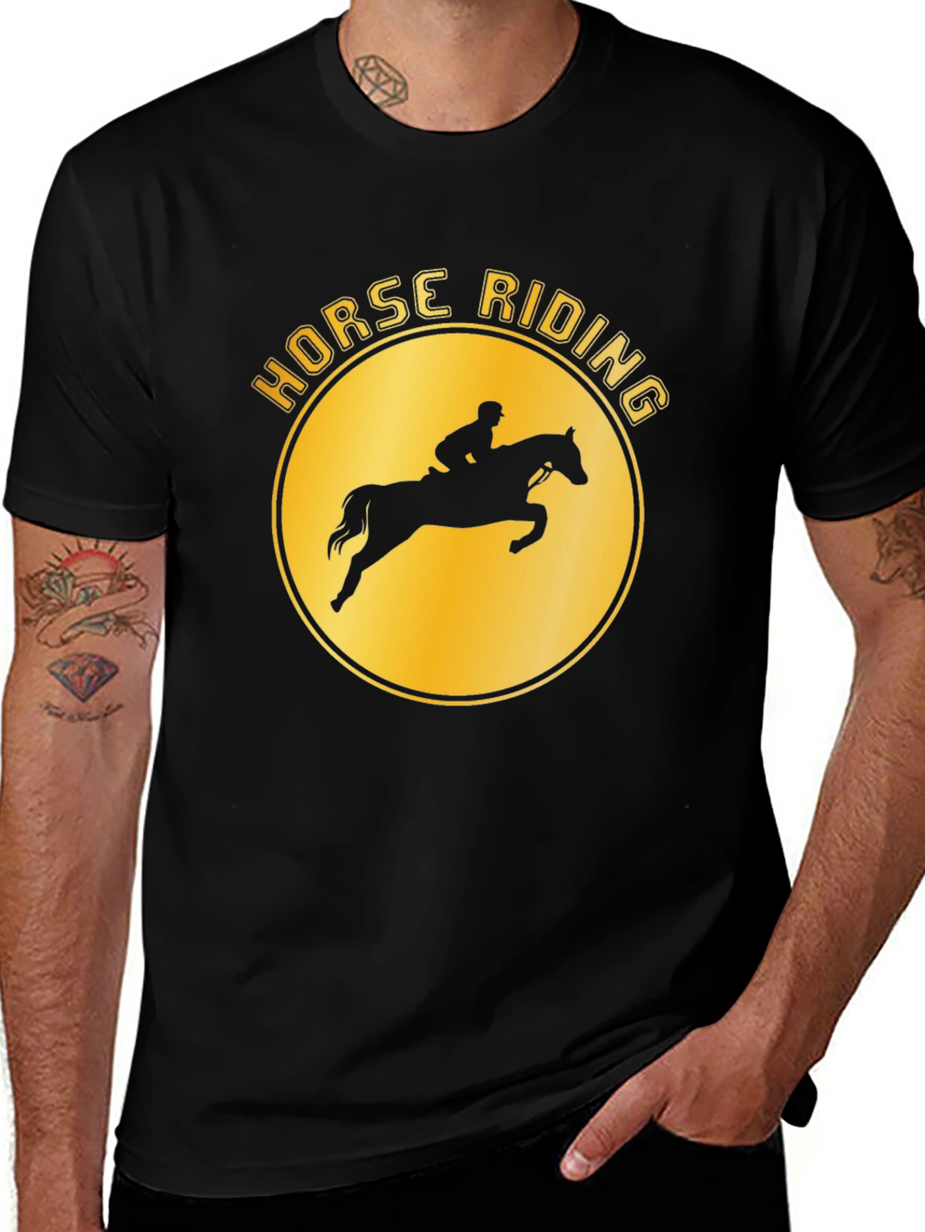 Variant 20 of Horse Riding T-Shirt - Equestrian Graphic Tee
