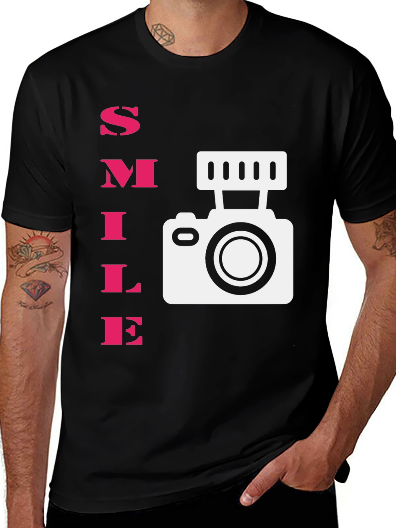Variant 25 of Smile Camera Graphic T-Shirt