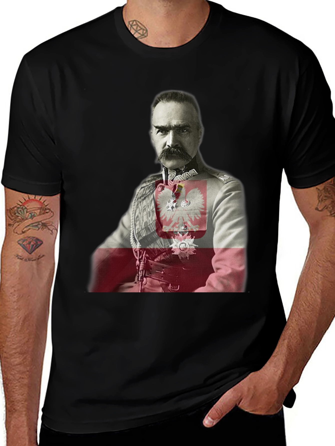 Variant 21 of Pilsudski Poland Flag Graphic T-Shirt