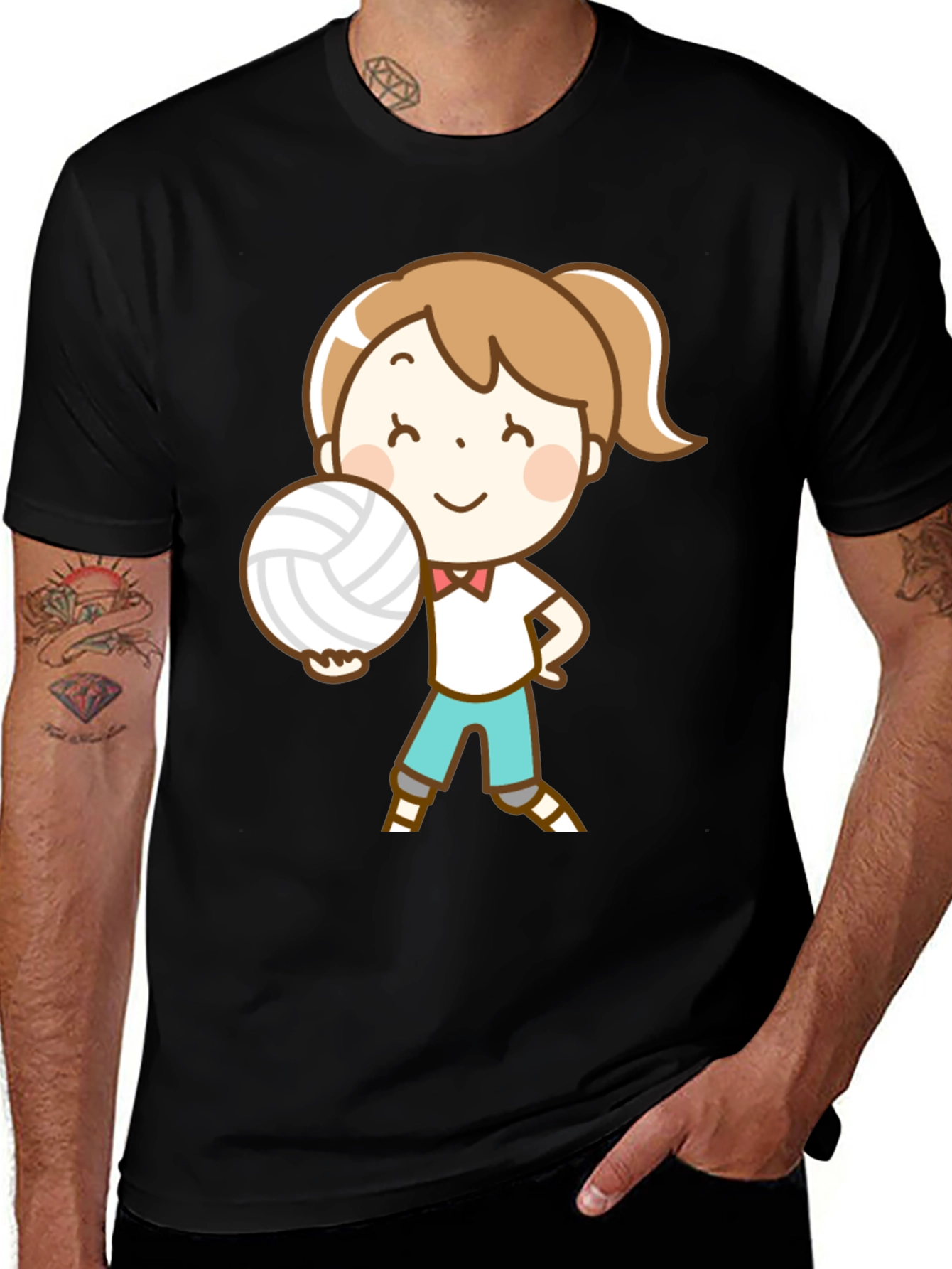 Variant 7 of Volleyball Girl Graphic T-Shirt