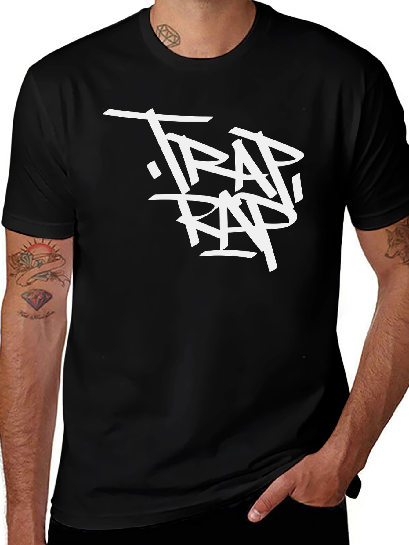 Variant 17 of Trap Rap Graphic Tee - Stylish & Trendy