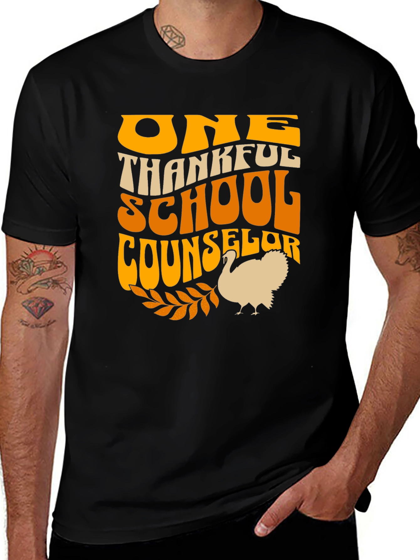 Thankful School Counselor Thanksgiving T-Shirt
