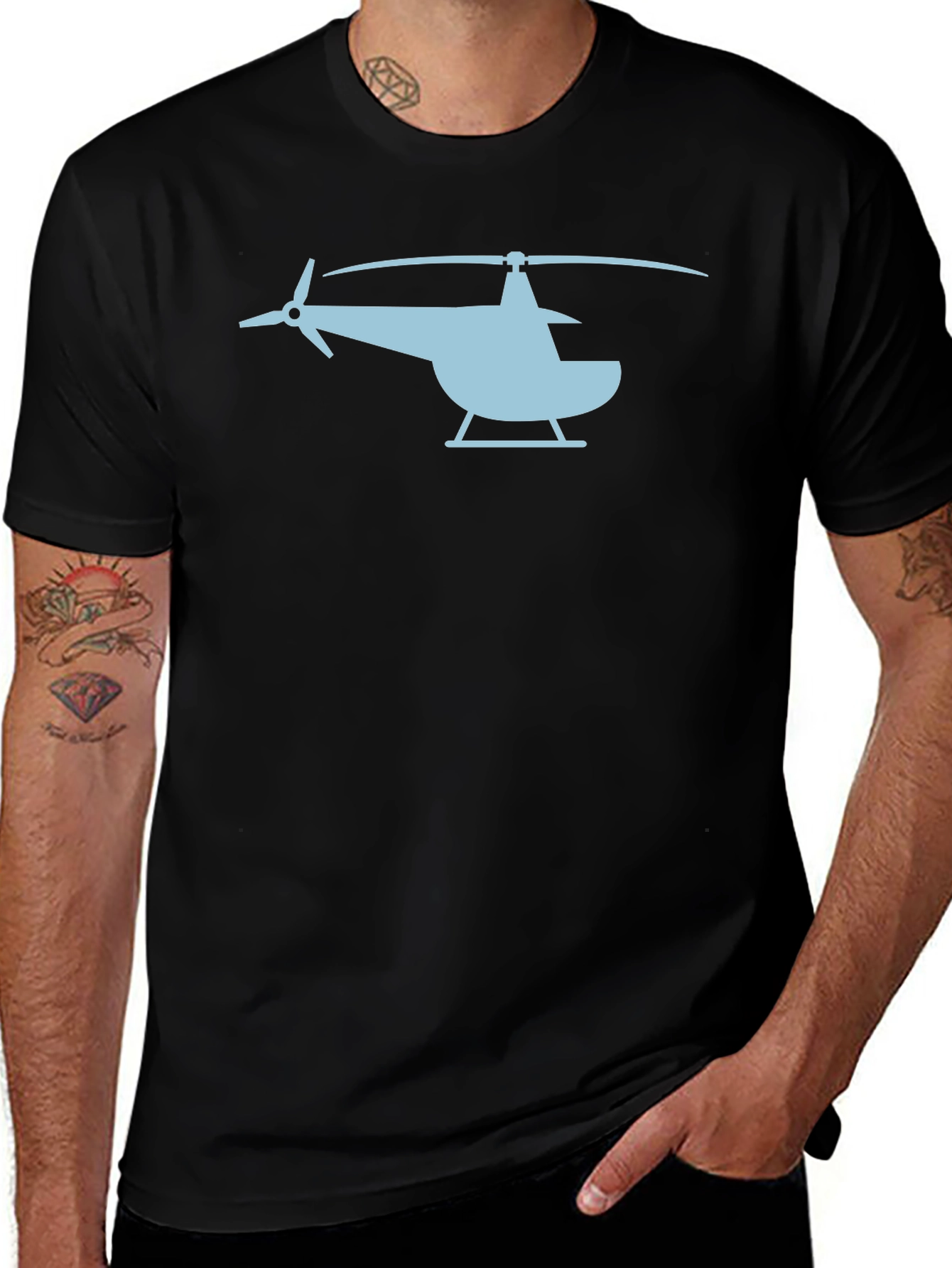 Variant 19 of Helicopter Graphic Tee - Cool Aviation Shirt