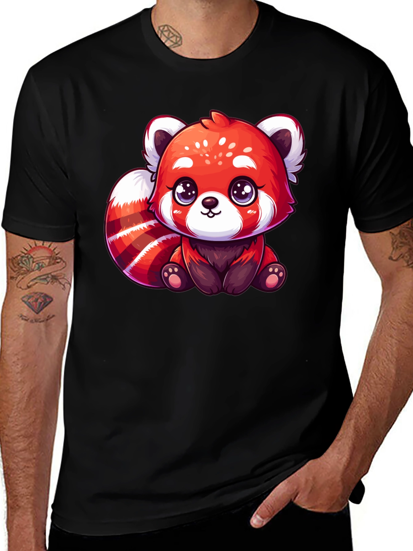 Variant 11 of Cute Red Panda Cartoon T-Shirt