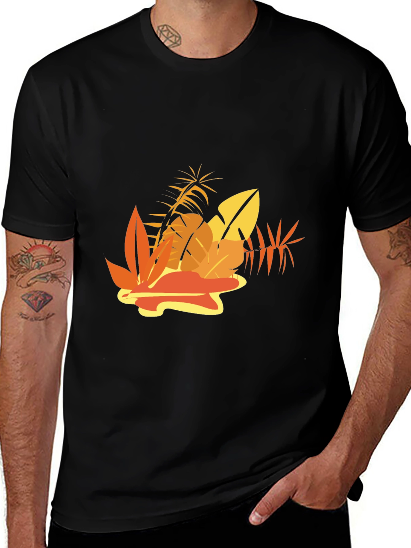 Variant 29 of Tropical Leaf Graphic Tee