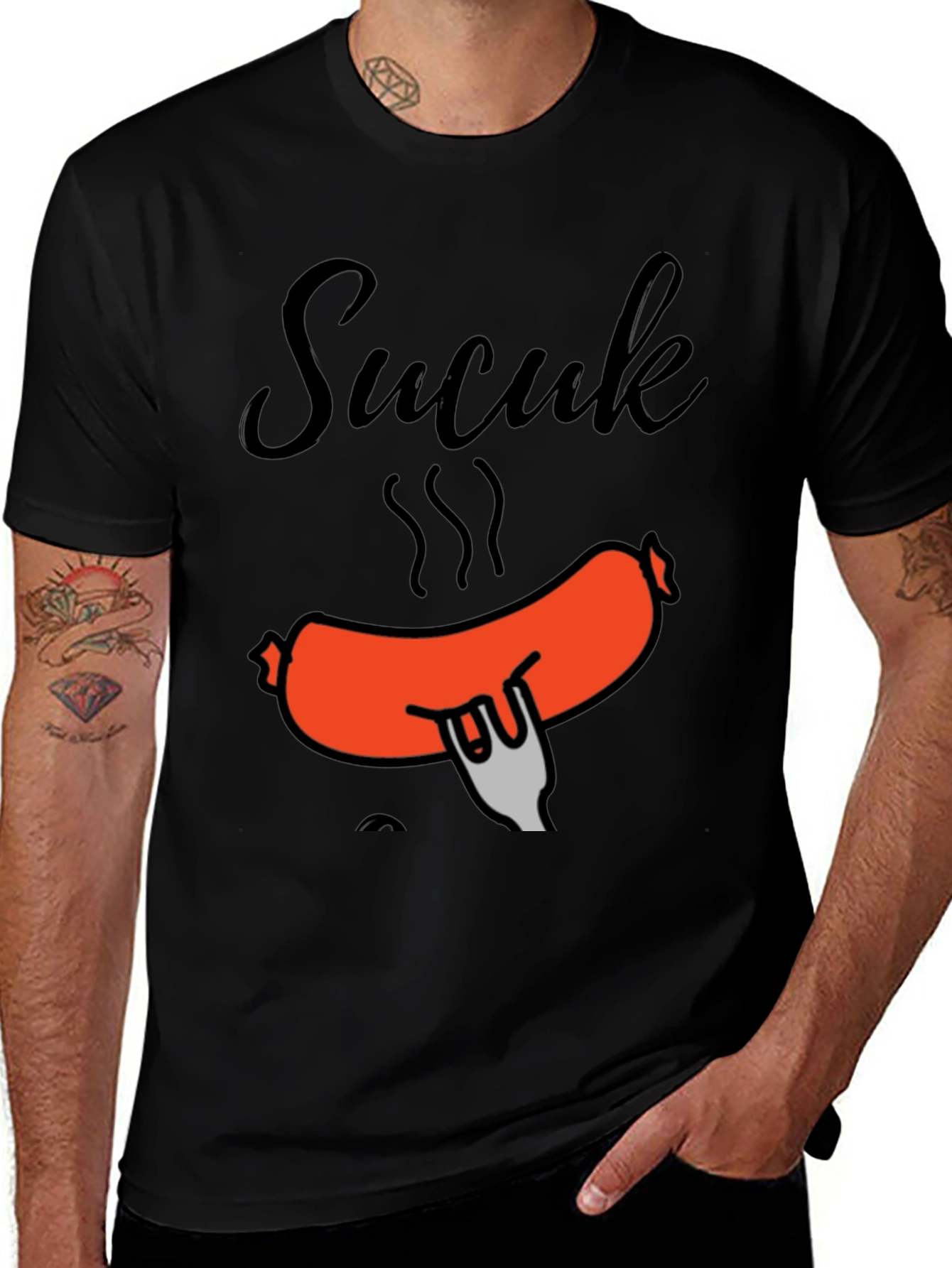 Variant 7 of Sucuk Sausage Graphic T-Shirt