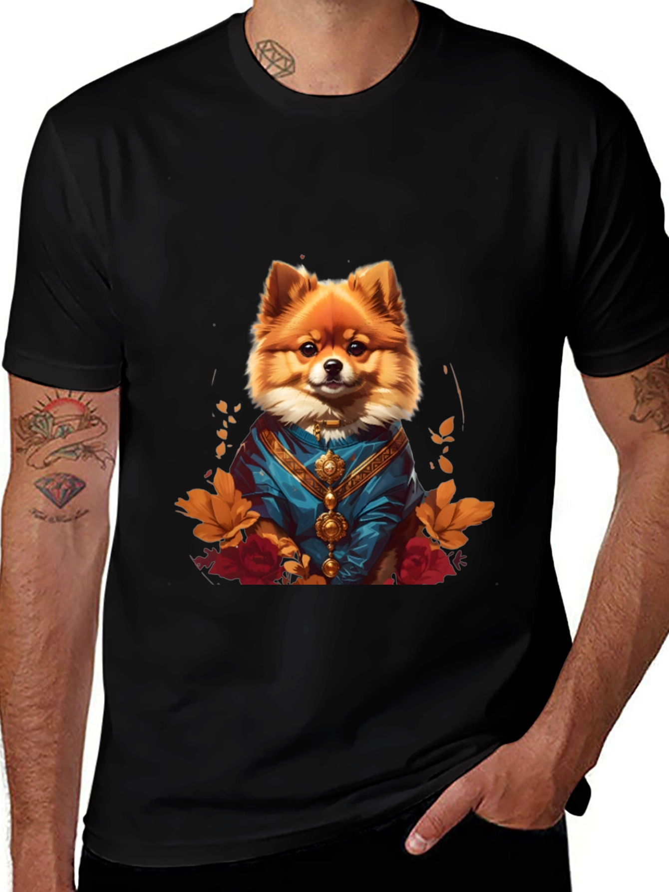 Variant 15 of Pomeranian Royal Portrait T-Shirt
