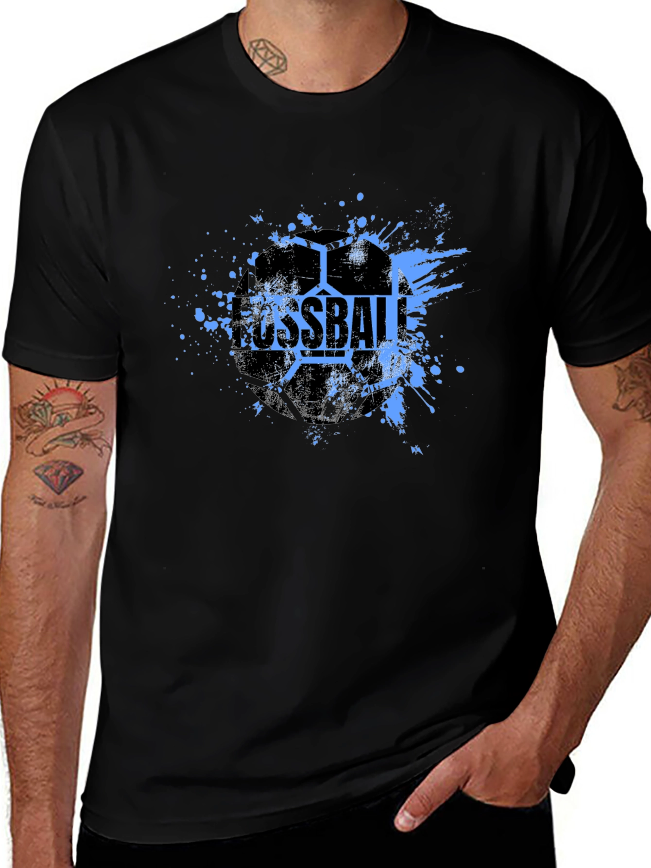 Fussball Splash Tee - German Soccer Graphic T-Shirt
