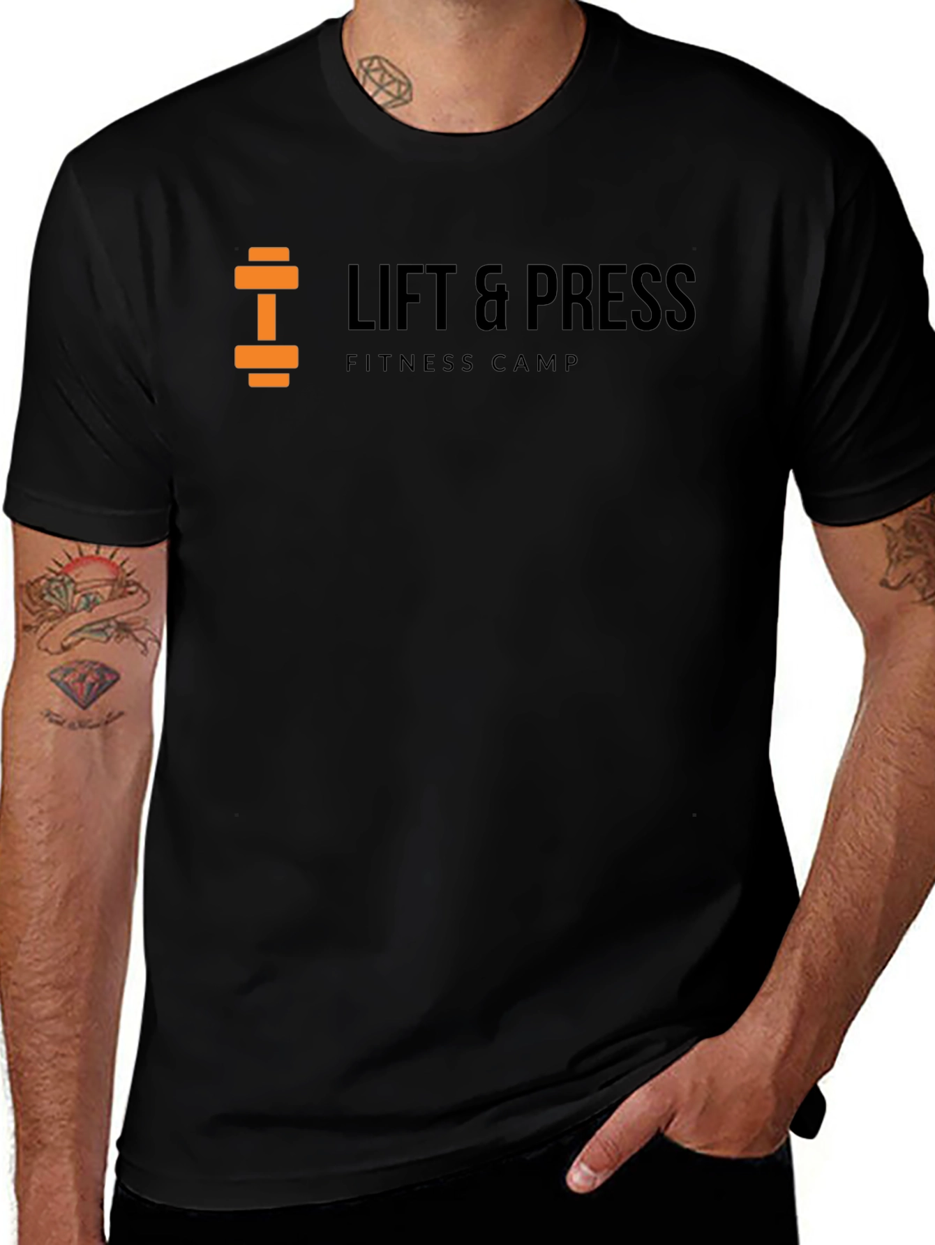 Variant 24 of Lift & Press Fitness Camp T-Shirt - Workout Apparel