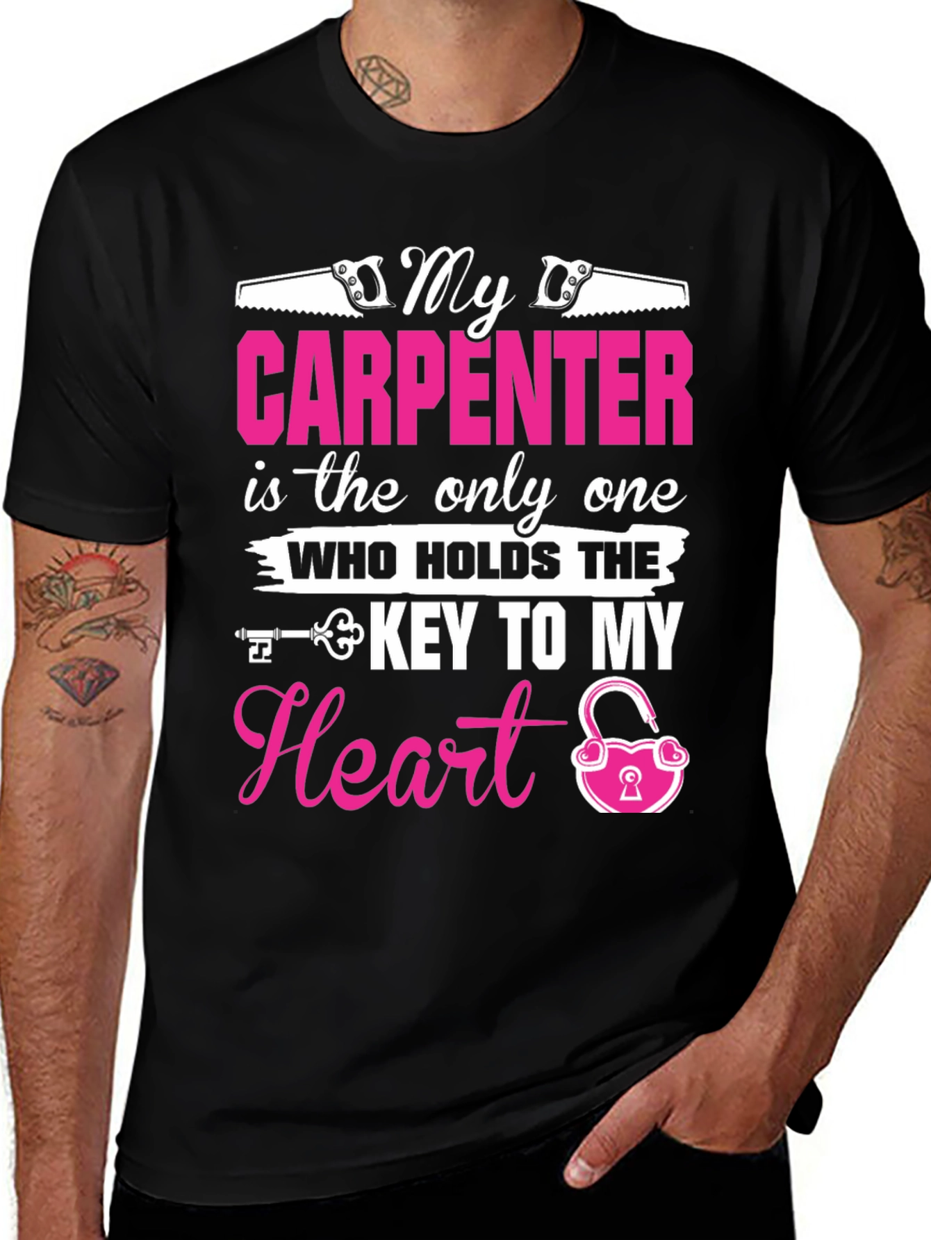 Variant 19 of Carpenter Heart T-Shirt - Romantic Gift for Her