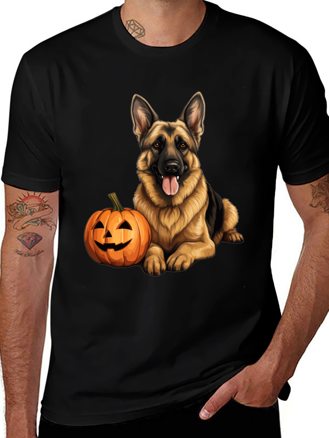 Variant 18 of German Shepherd Halloween T-Shirt