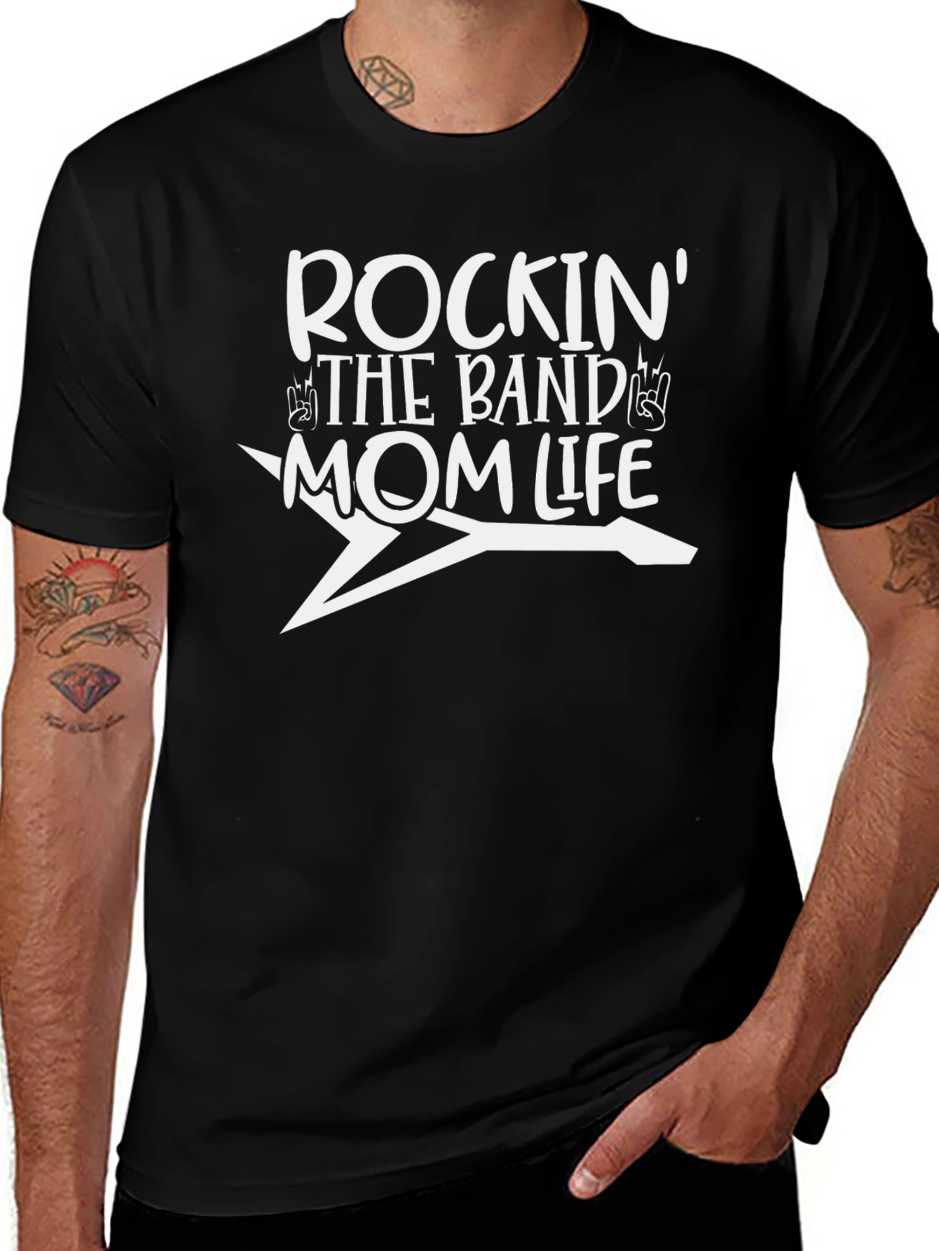 Variant 14 of Rockin' The Band Mom Life Graphic Tee