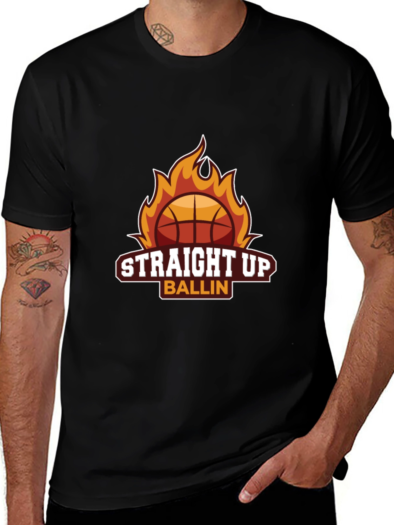 Variant 28 of Straight Up Ballin' Basketball T-Shirt